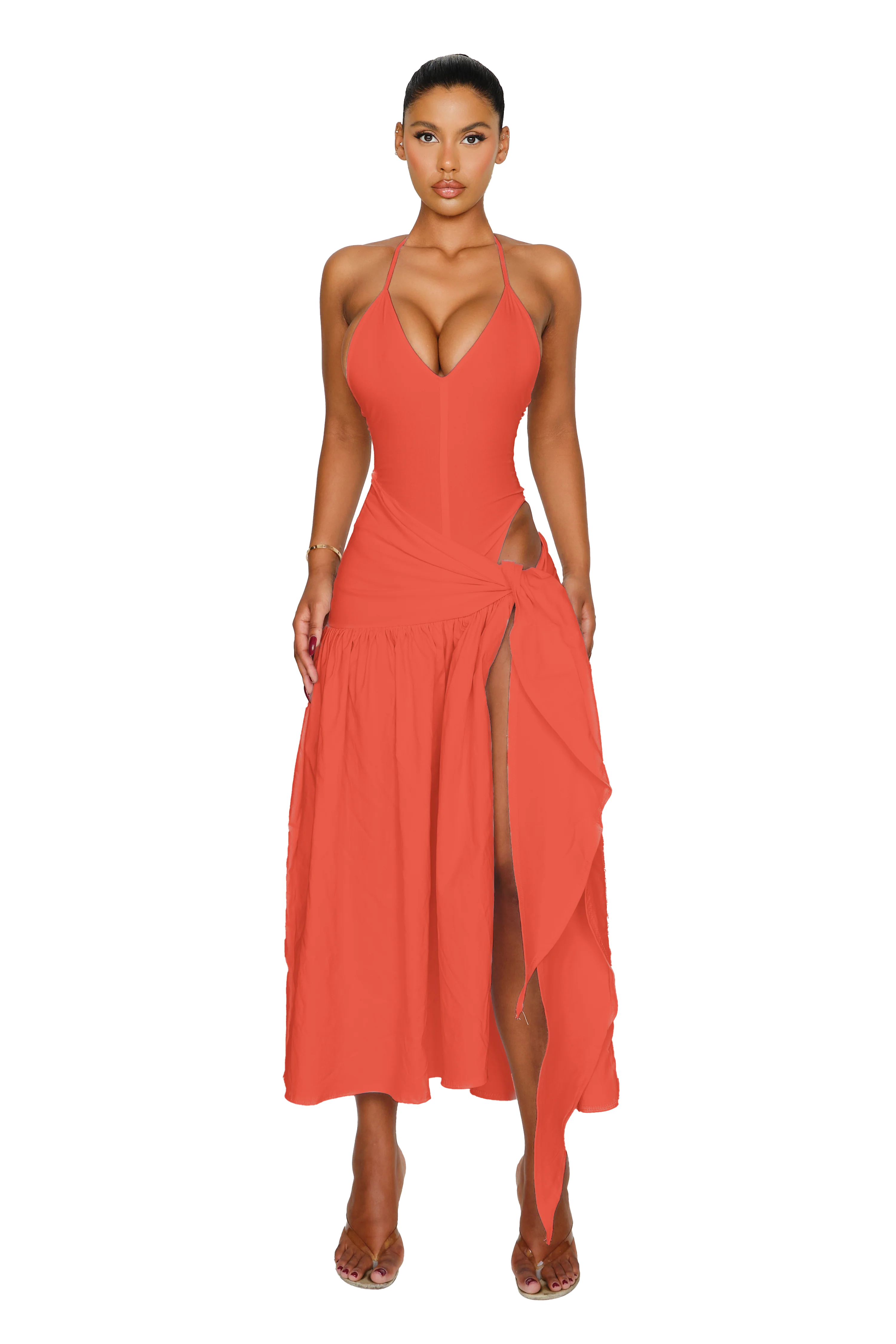 Atacama Dress - Burnt Coral