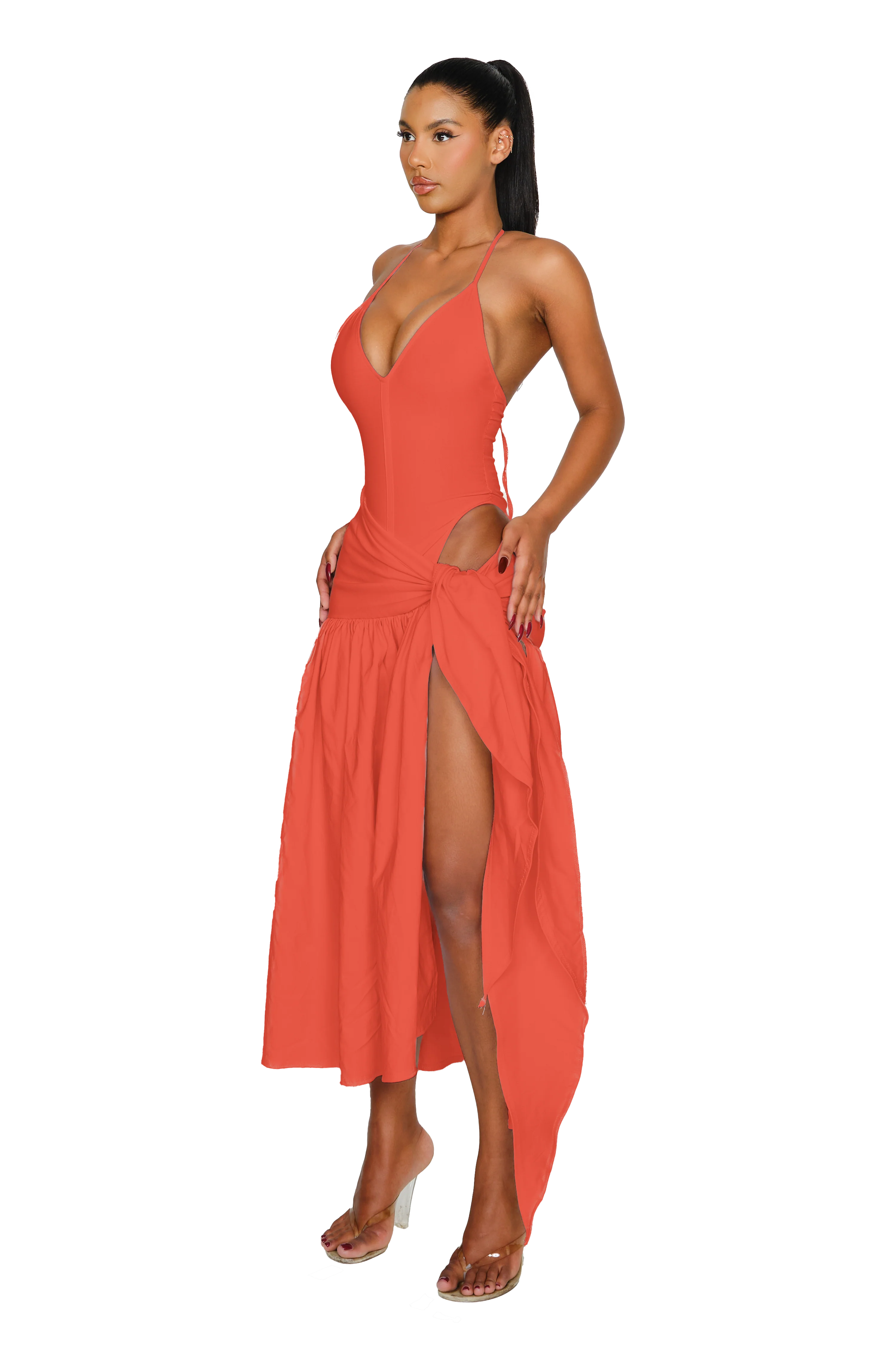 Atacama Dress - Burnt Coral - Image 2