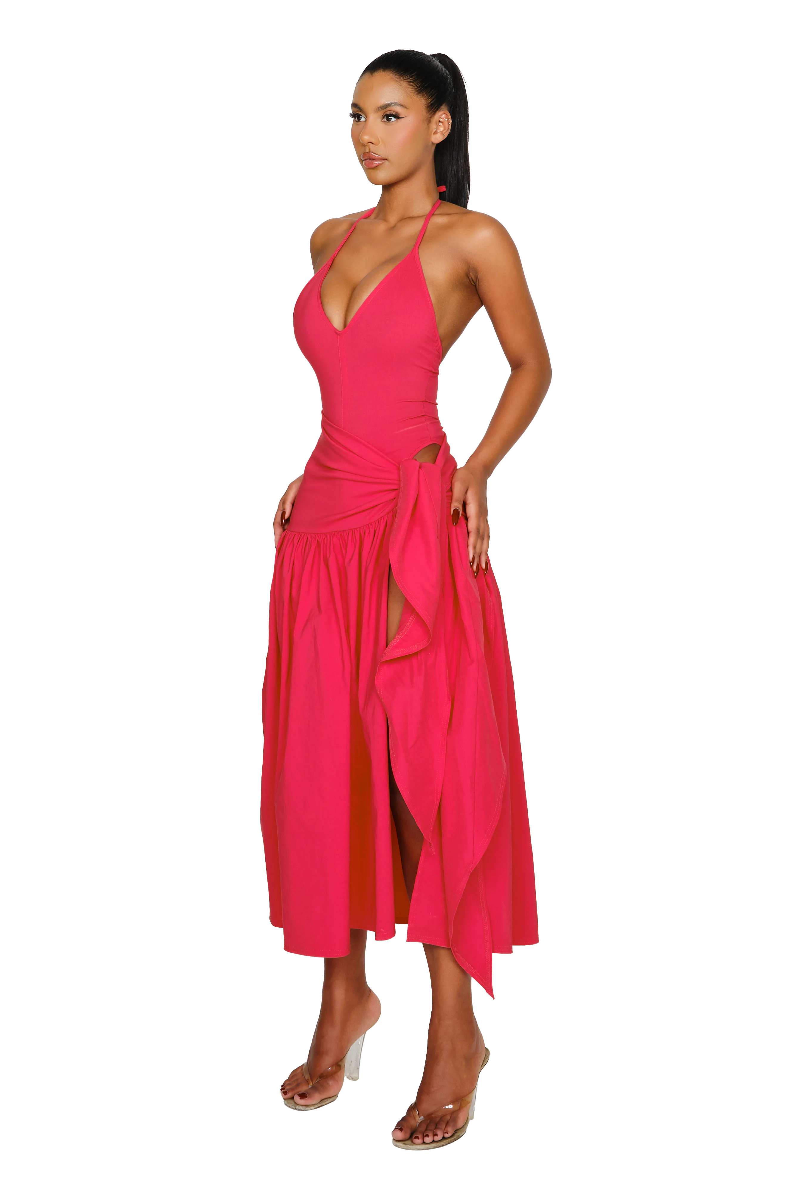 Atacama Dress - Hot Hibiscus - Image 2