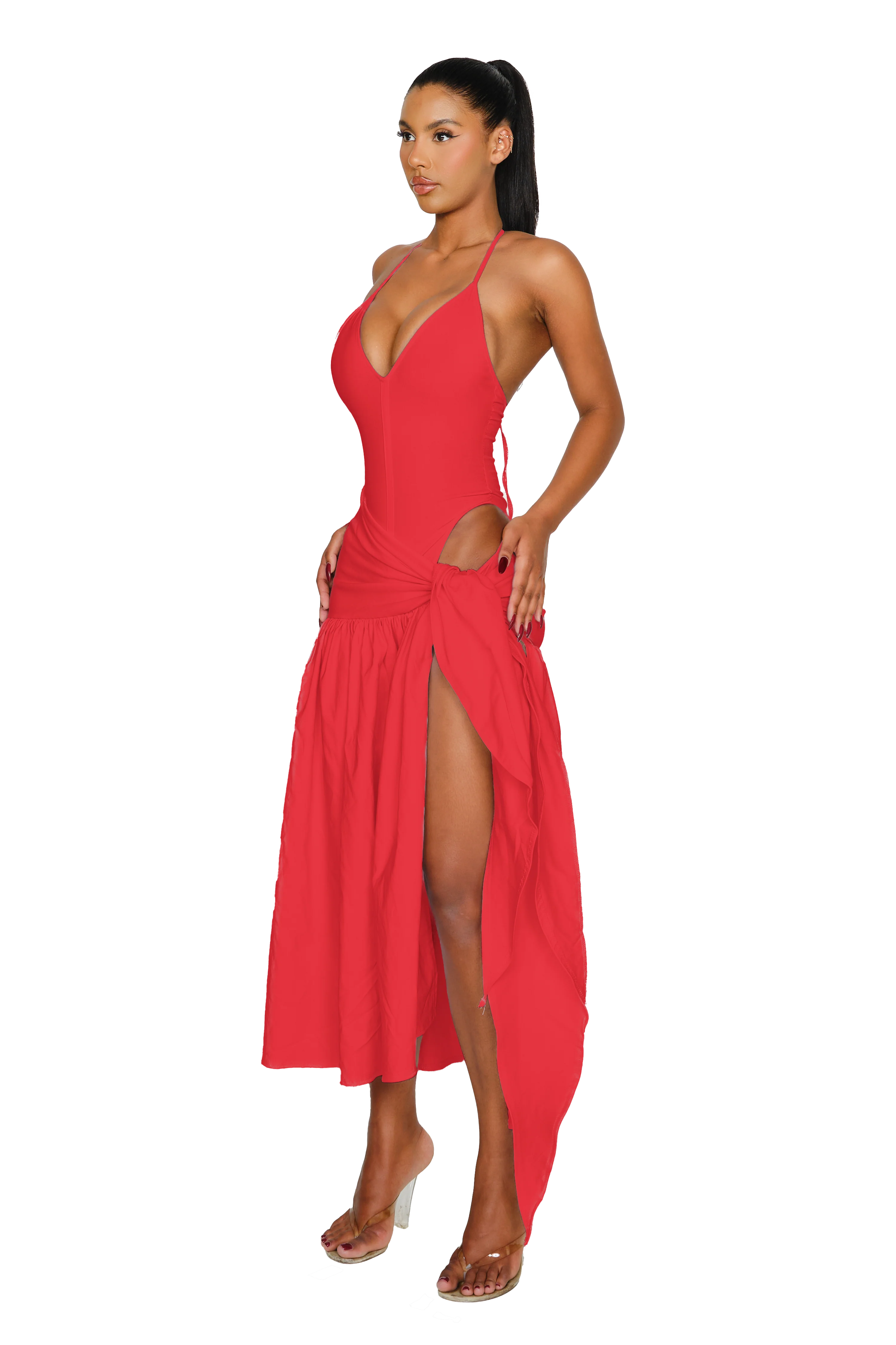 Atacama Dress - Hot Red - Image 2