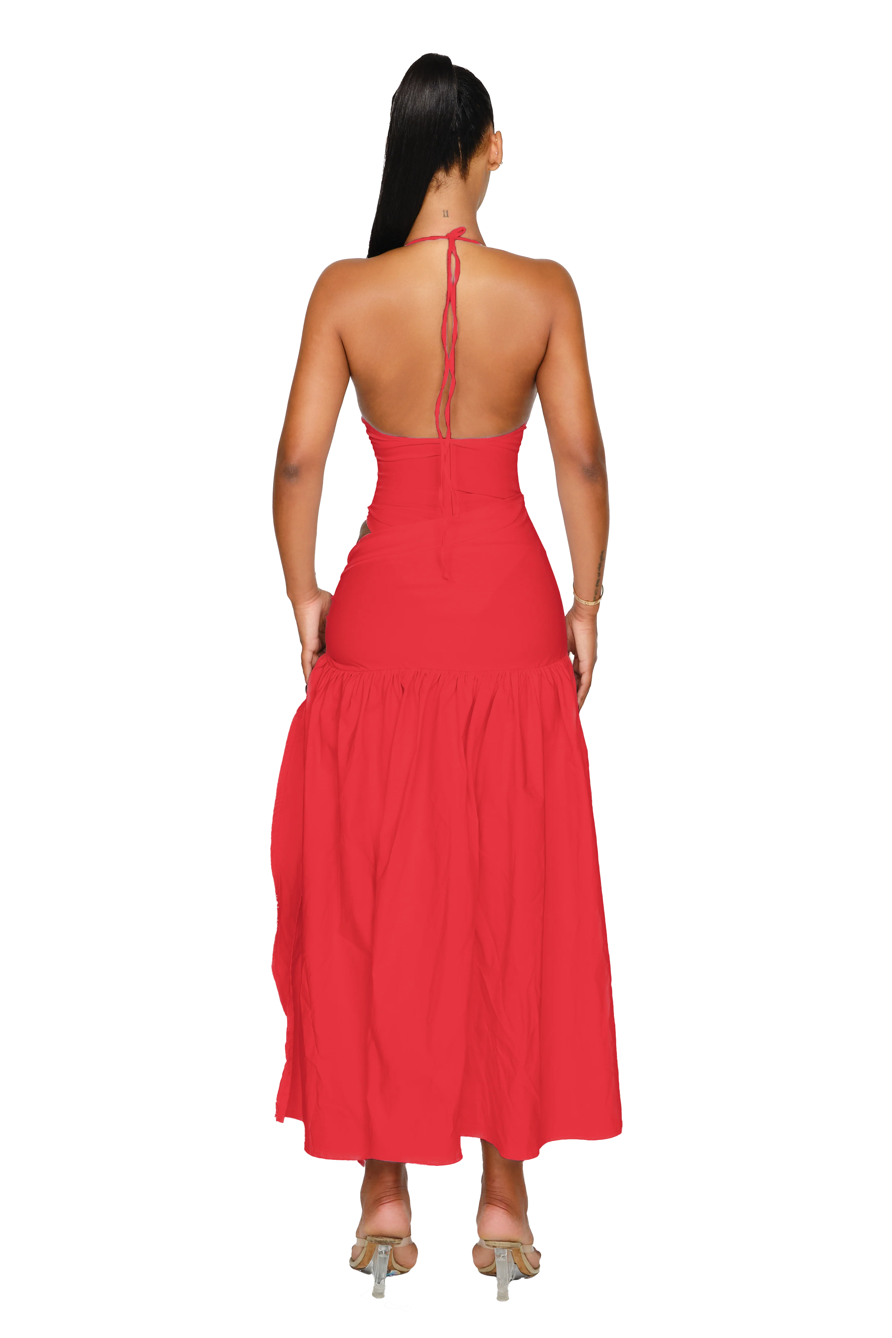 Atacama Dress - Hot Red - Image 3