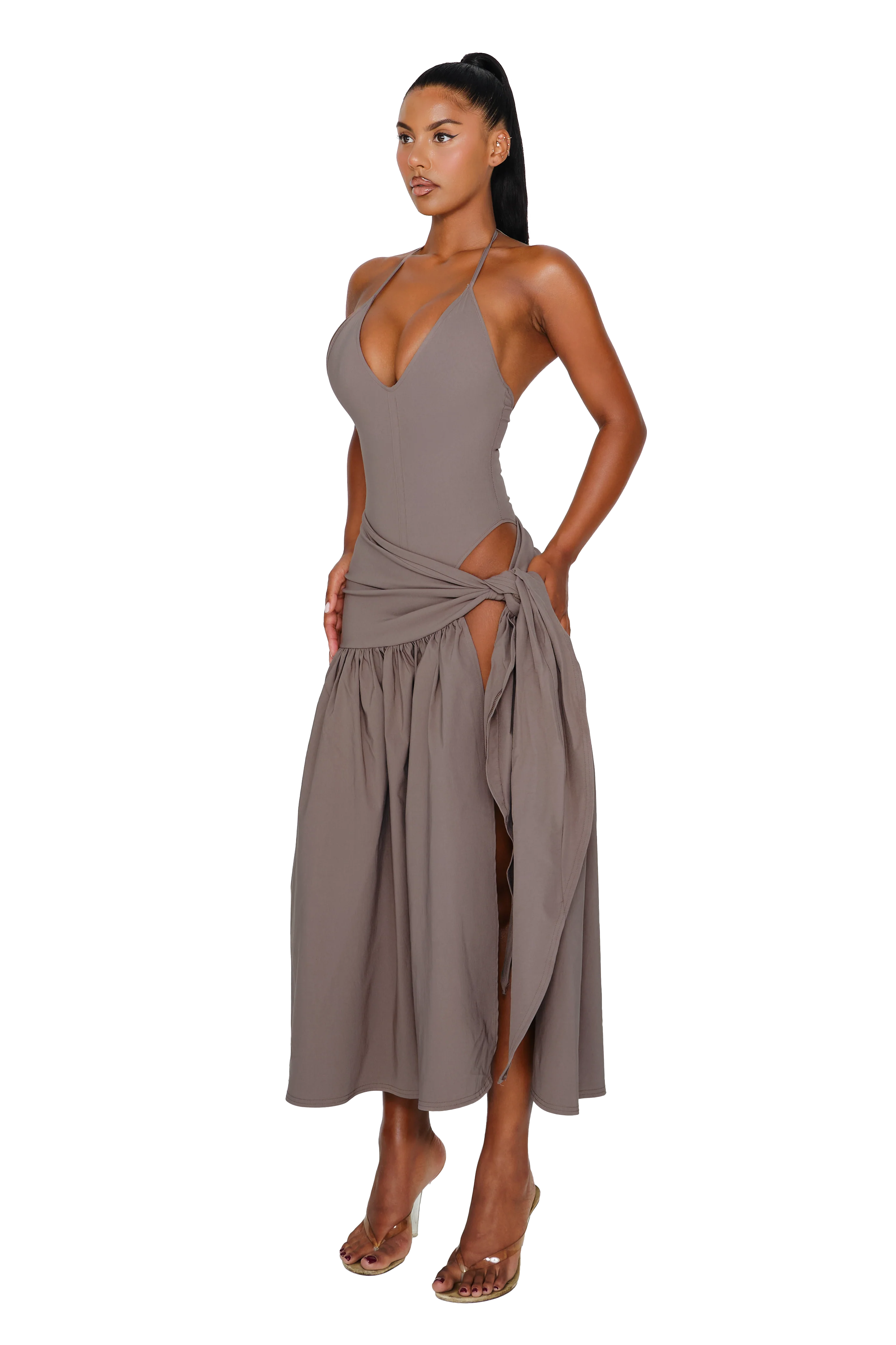 Atacama Dress - Shiitake - Image 2