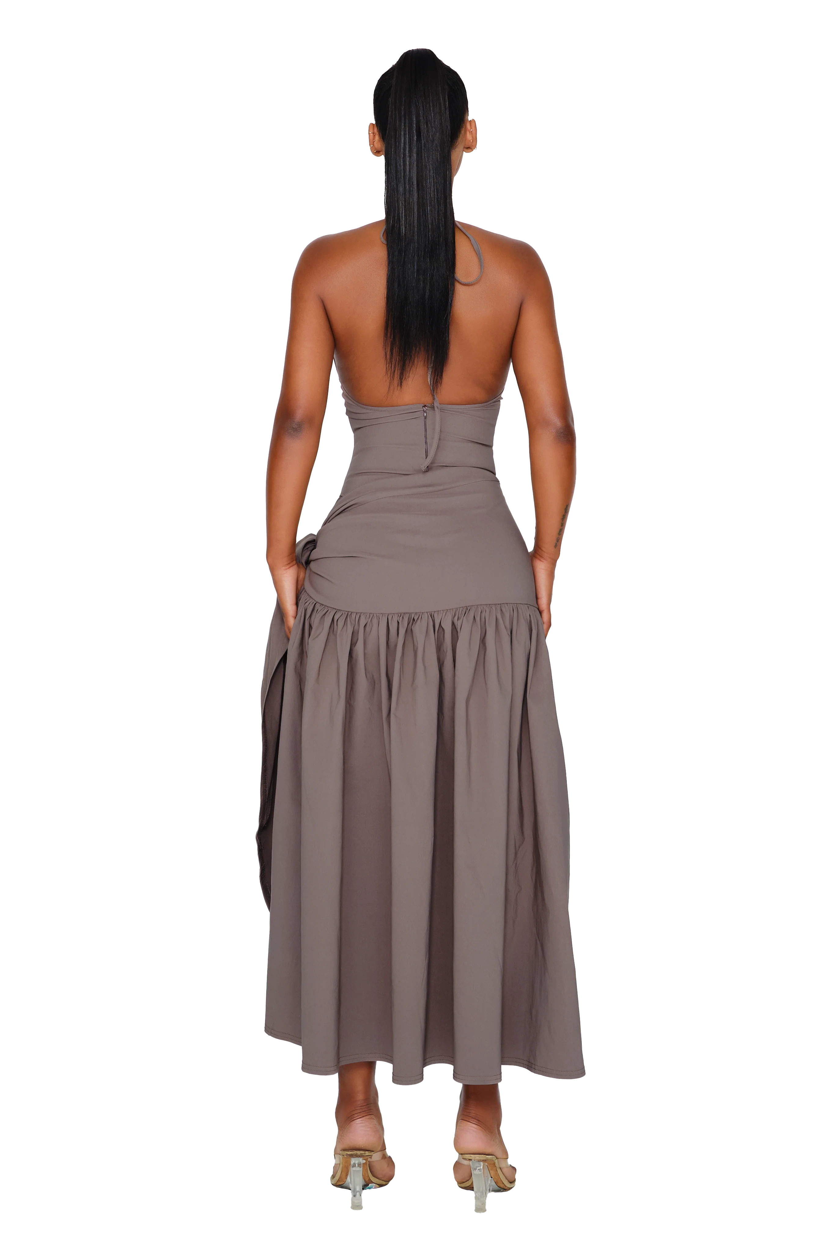 Atacama Dress - Shiitake - Image 3