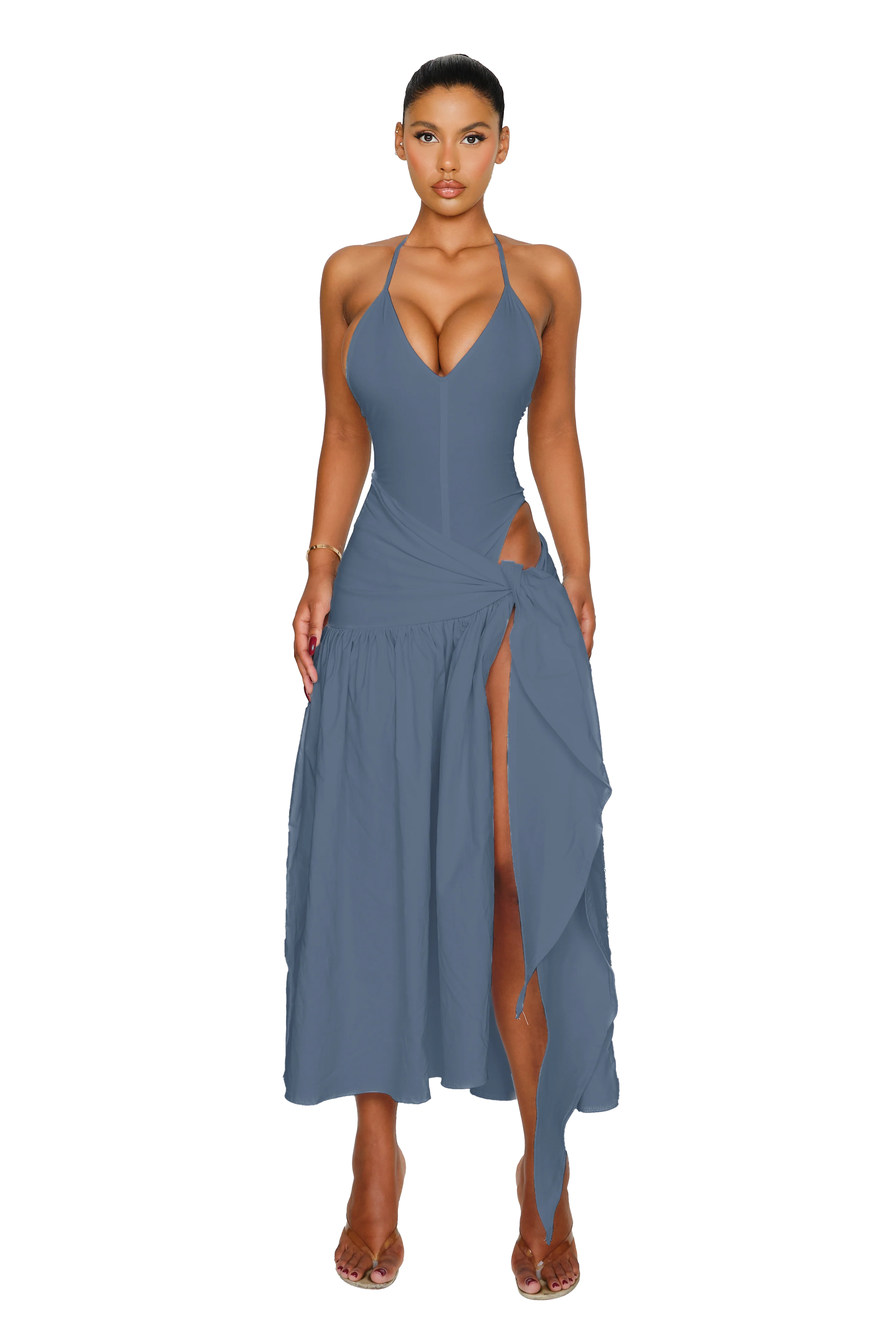 Atacama Dress - Slate Blue