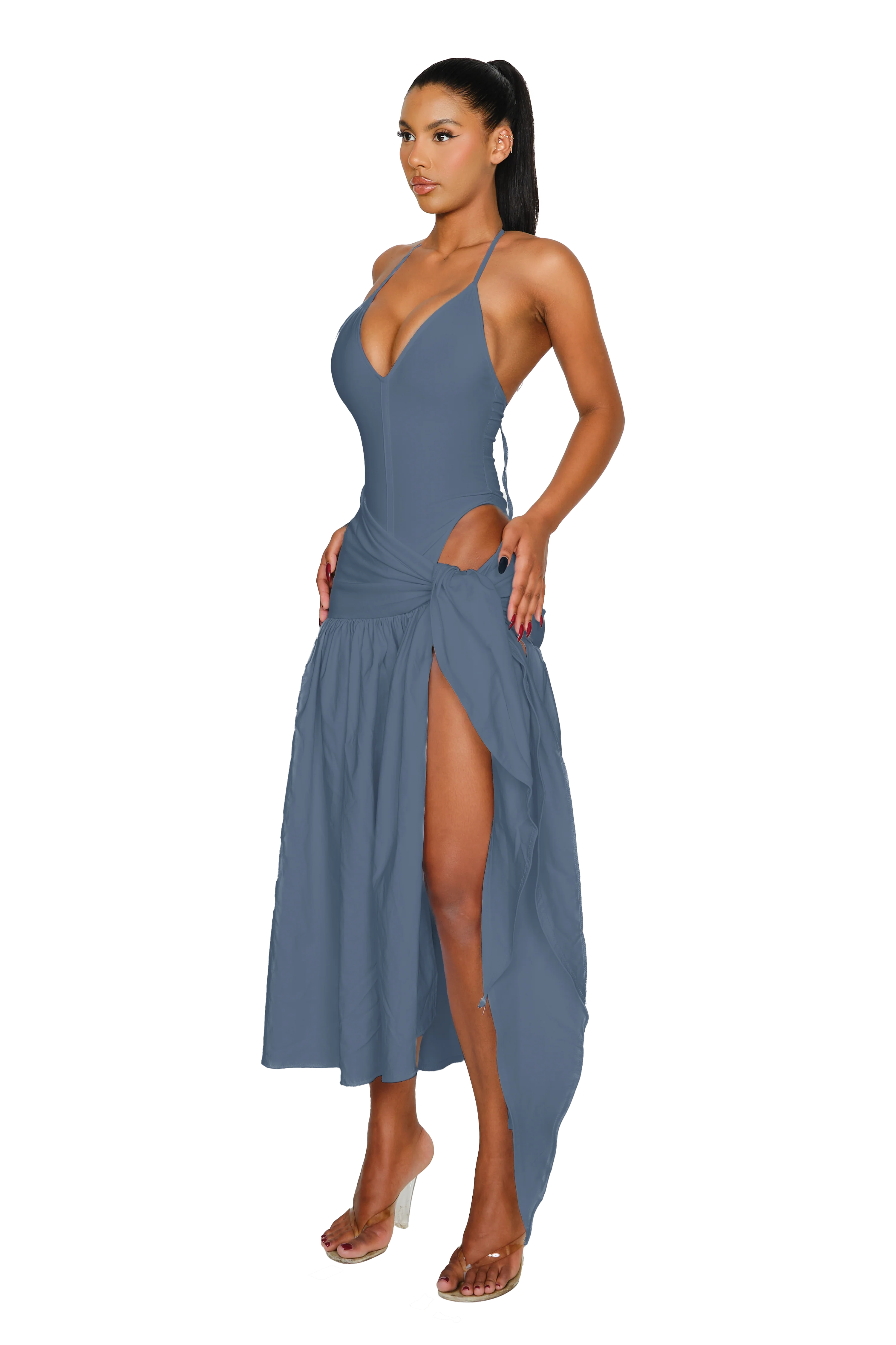 Atacama Dress - Slate Blue - Image 2