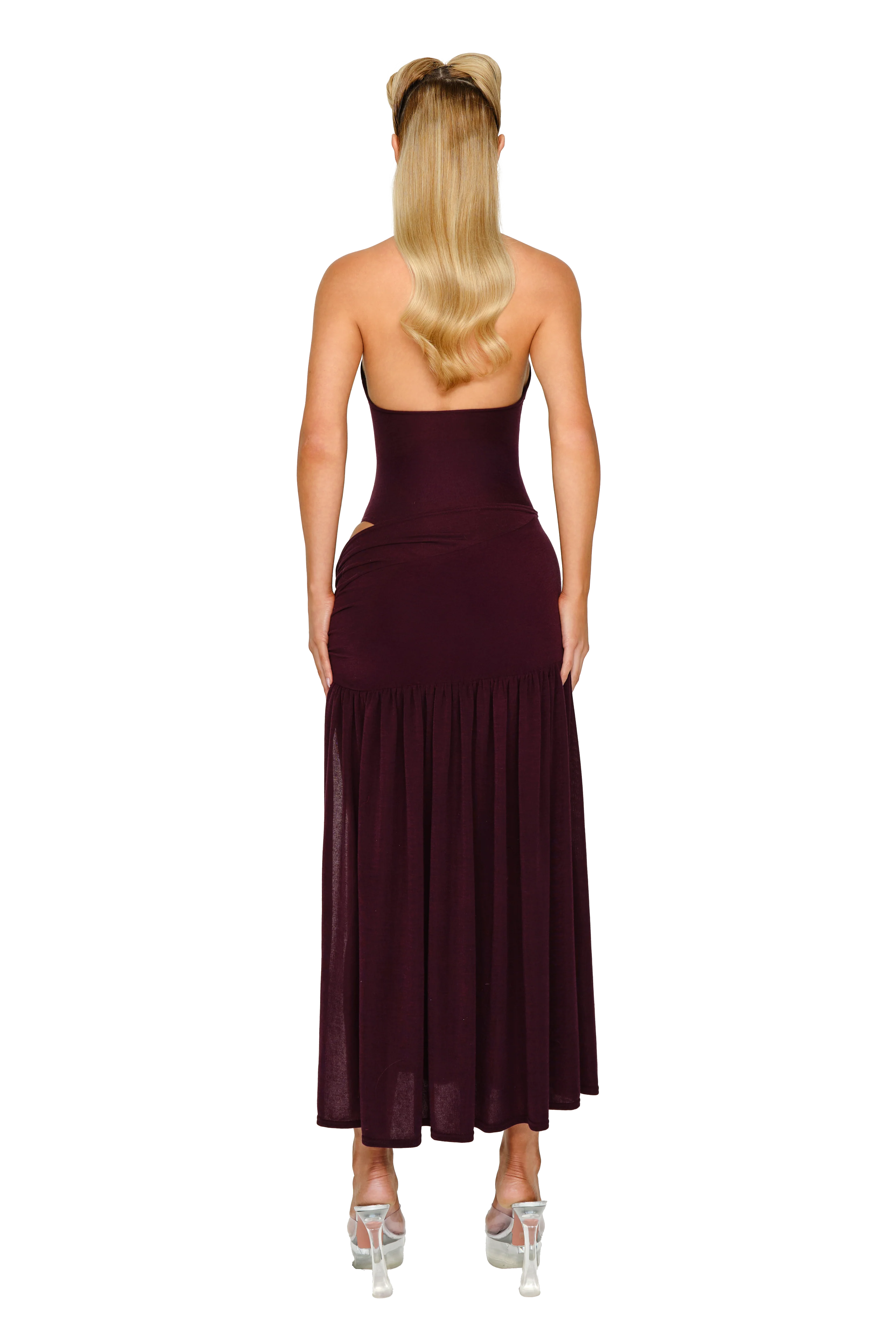 Atacama Knit Dress - Malbec - Image 3