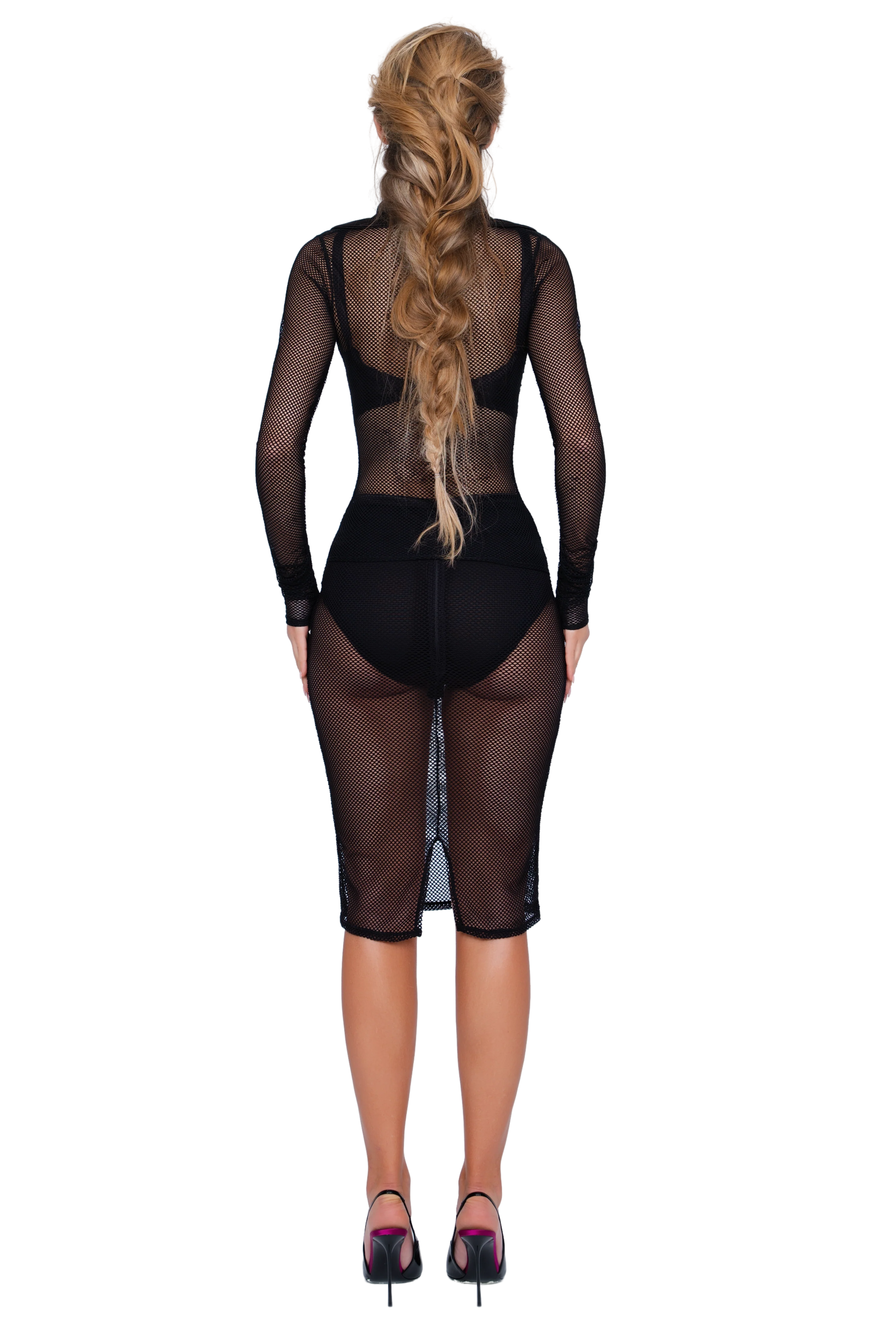Brocon Net Midi Skirt - Shadow Net - Image 3