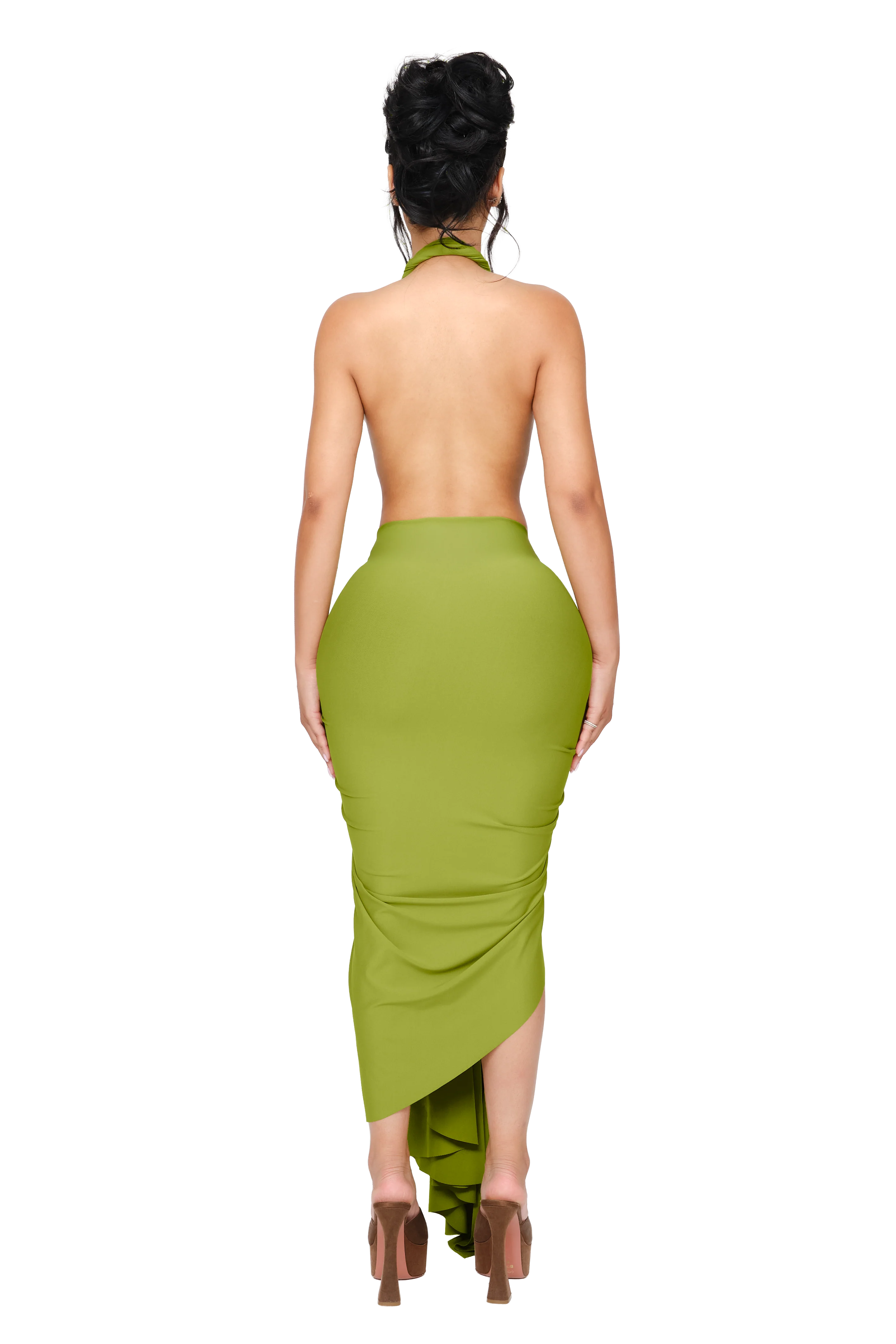 Dionè Halter Midi Dress - Martini Pith - Image 3