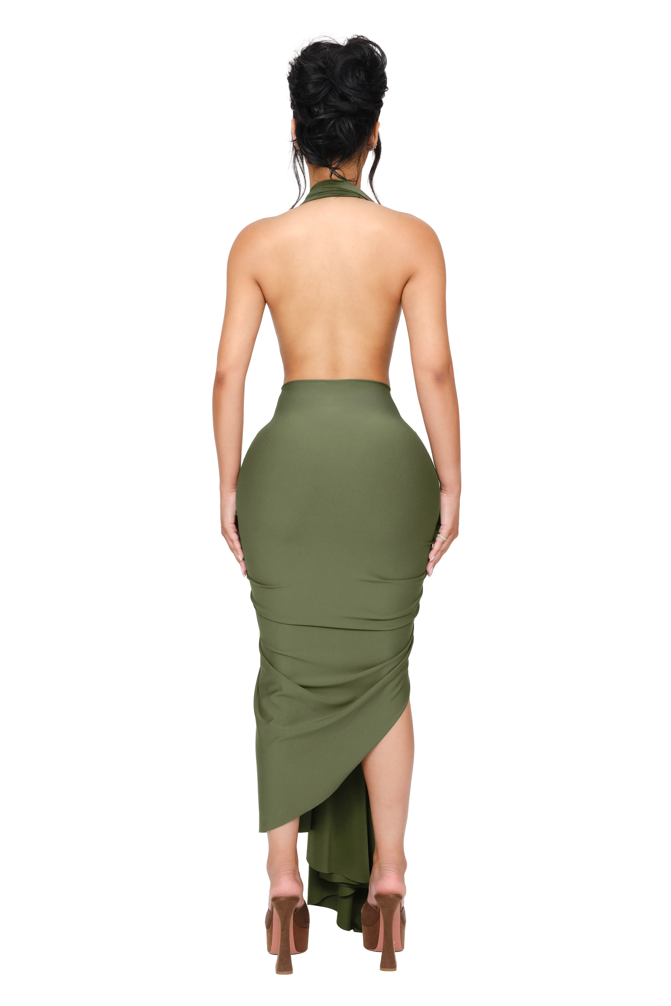 Dionè Halter Midi Dress - Vine Slip - Image 3