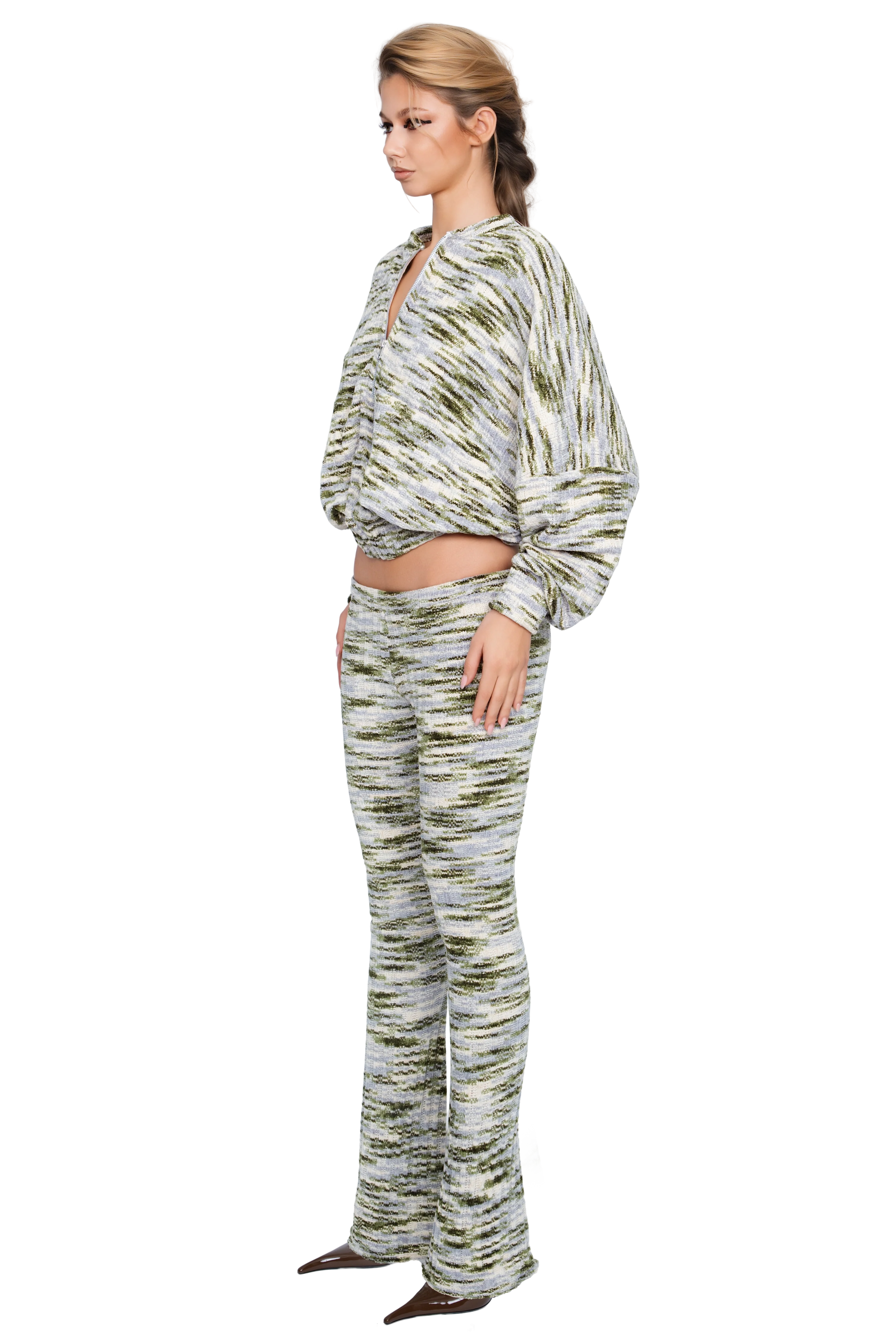 Dola Zip Bomber - Moss Strata - Image 2