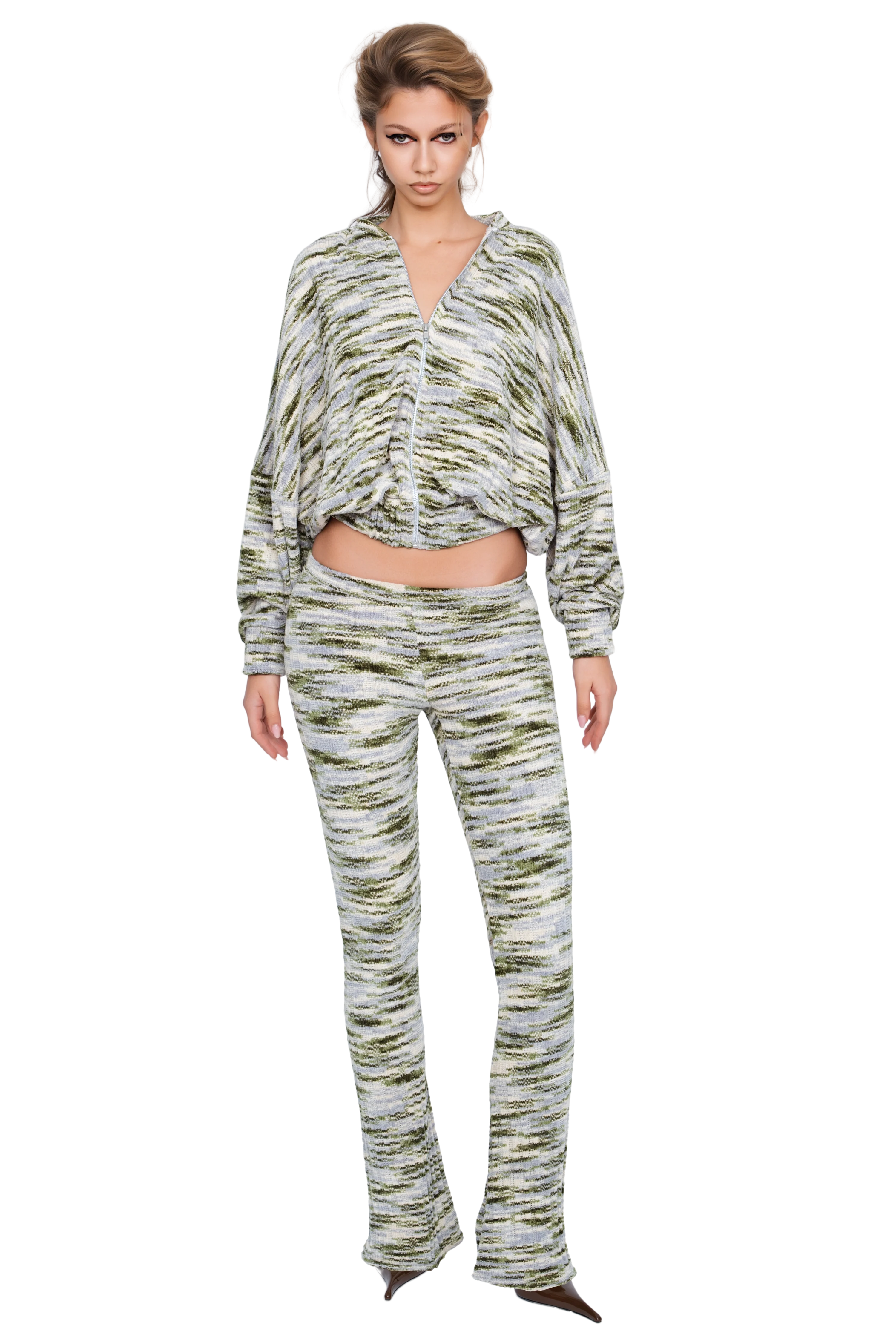 Dola Zip Bomber - Moss Strata - Image 4