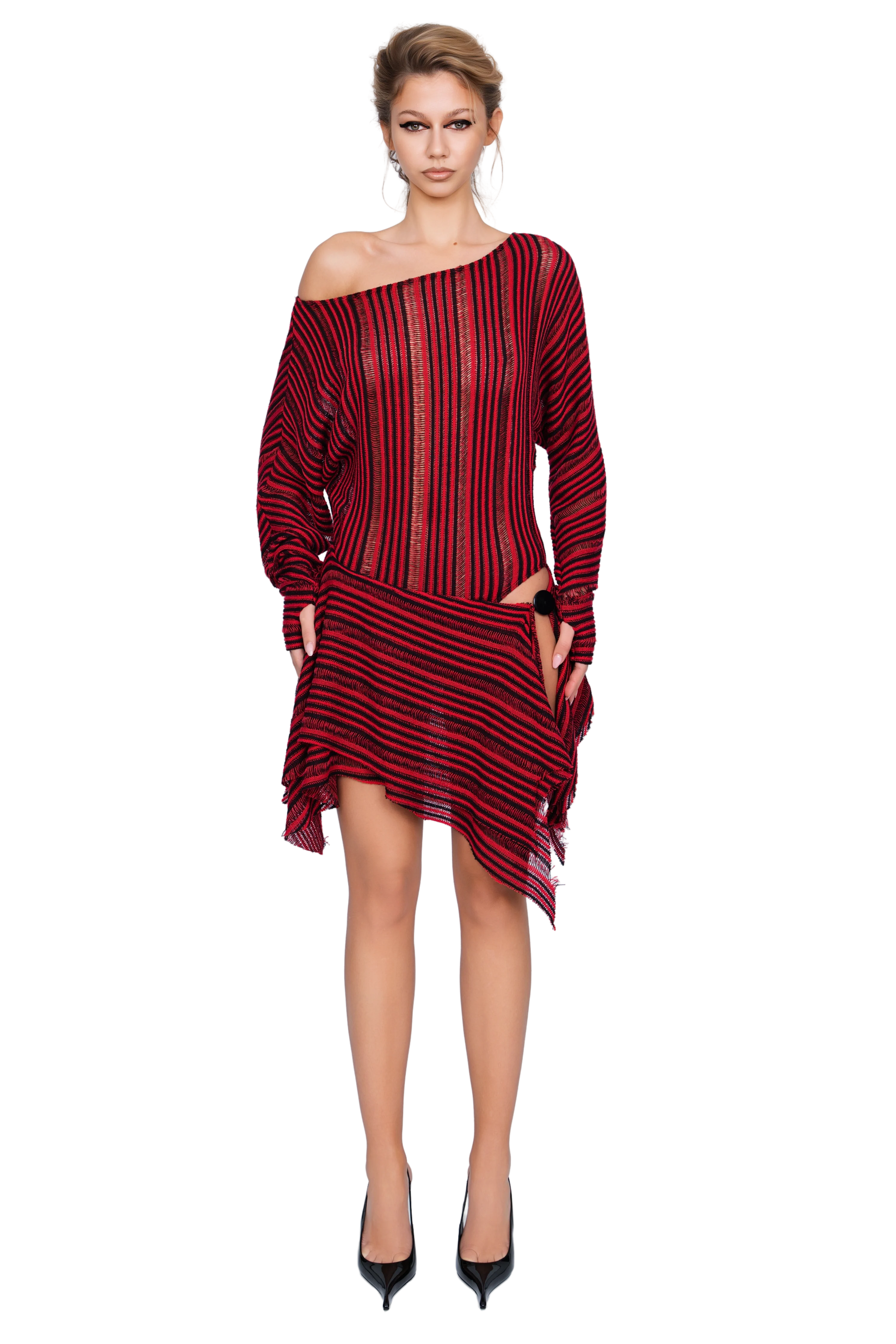 Falzarego Skater Dress - Cinnabar