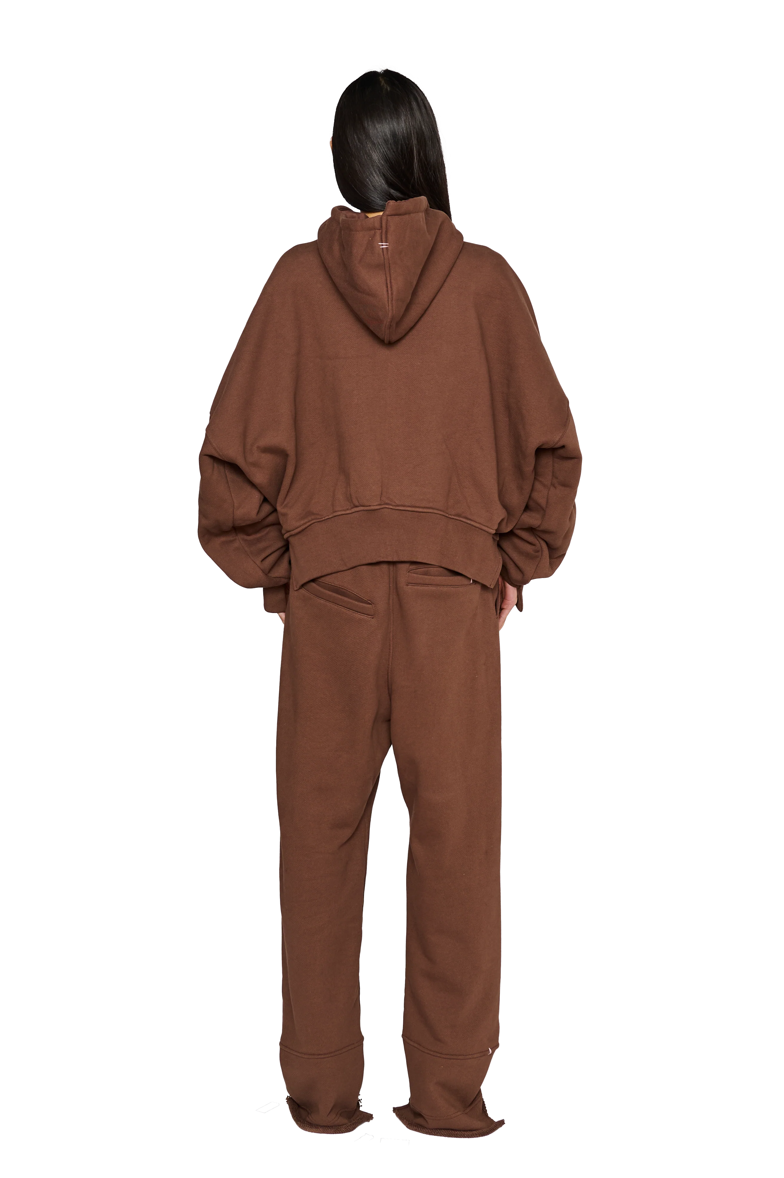 Full Length, Crew Neck Hoodie - Teddy - Image 3