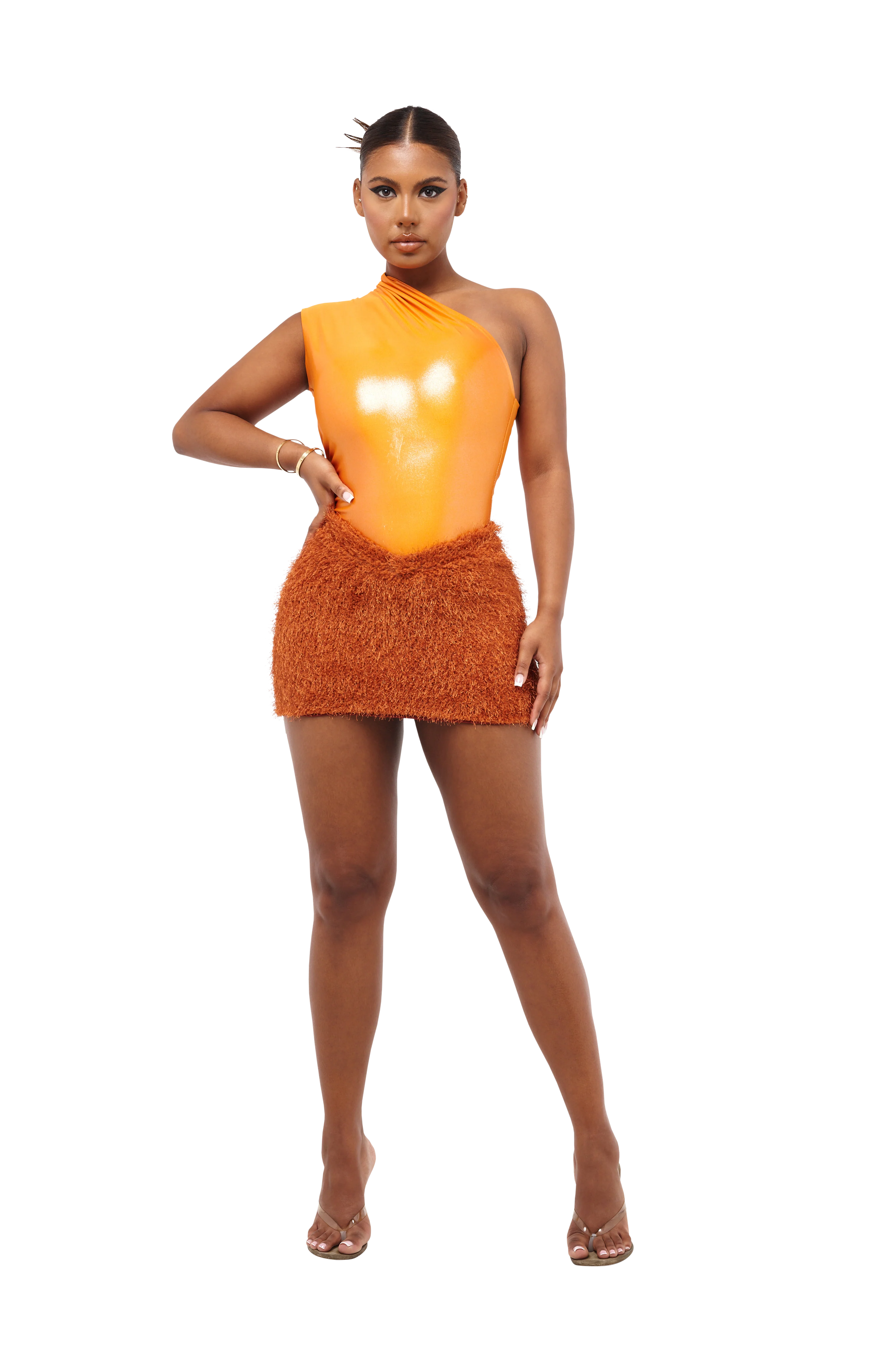 KAIBU MINI SKIRT - ANEMONE ORANGE - Image 5