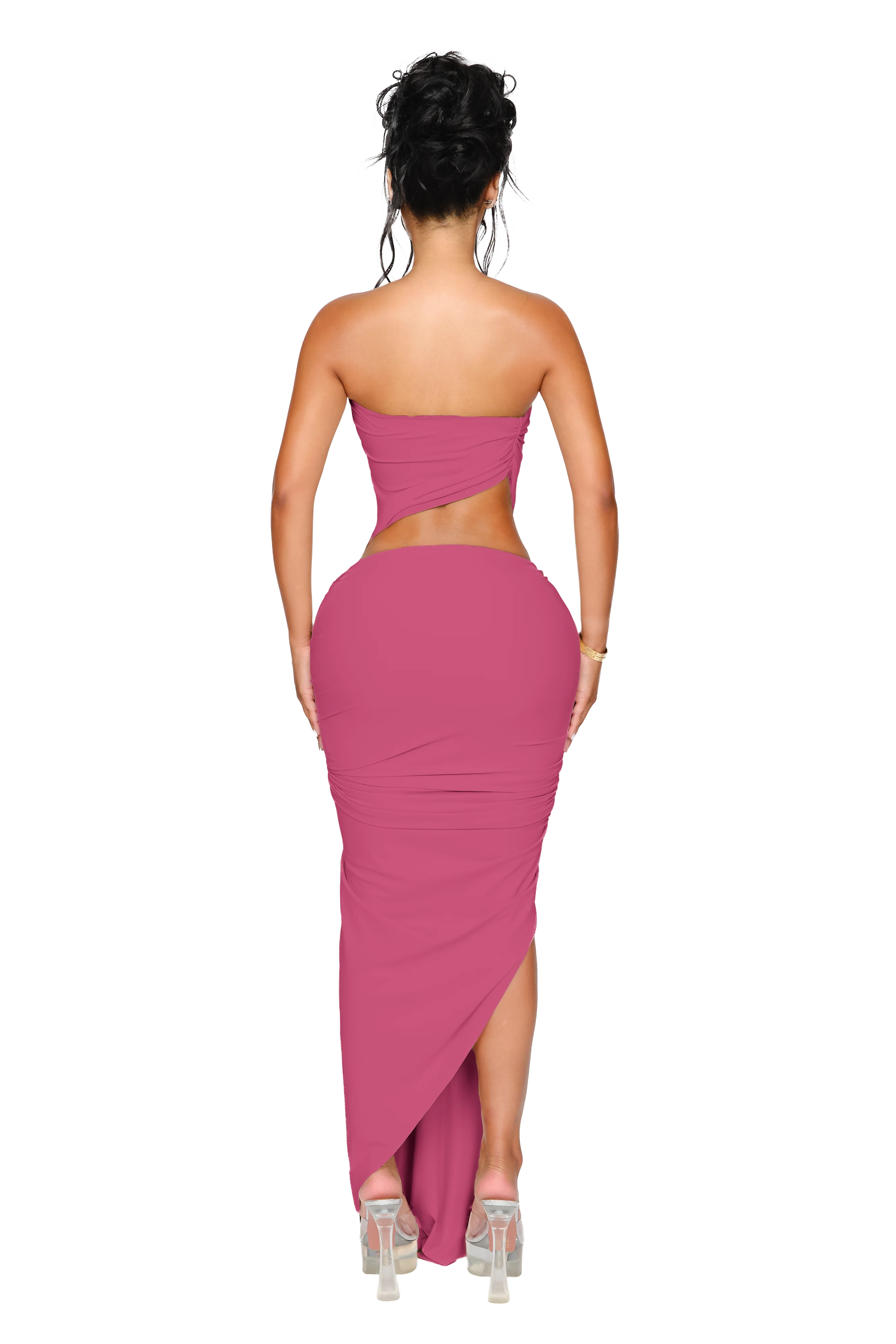 Kali Knot Dress - Berry Plush - Image 3