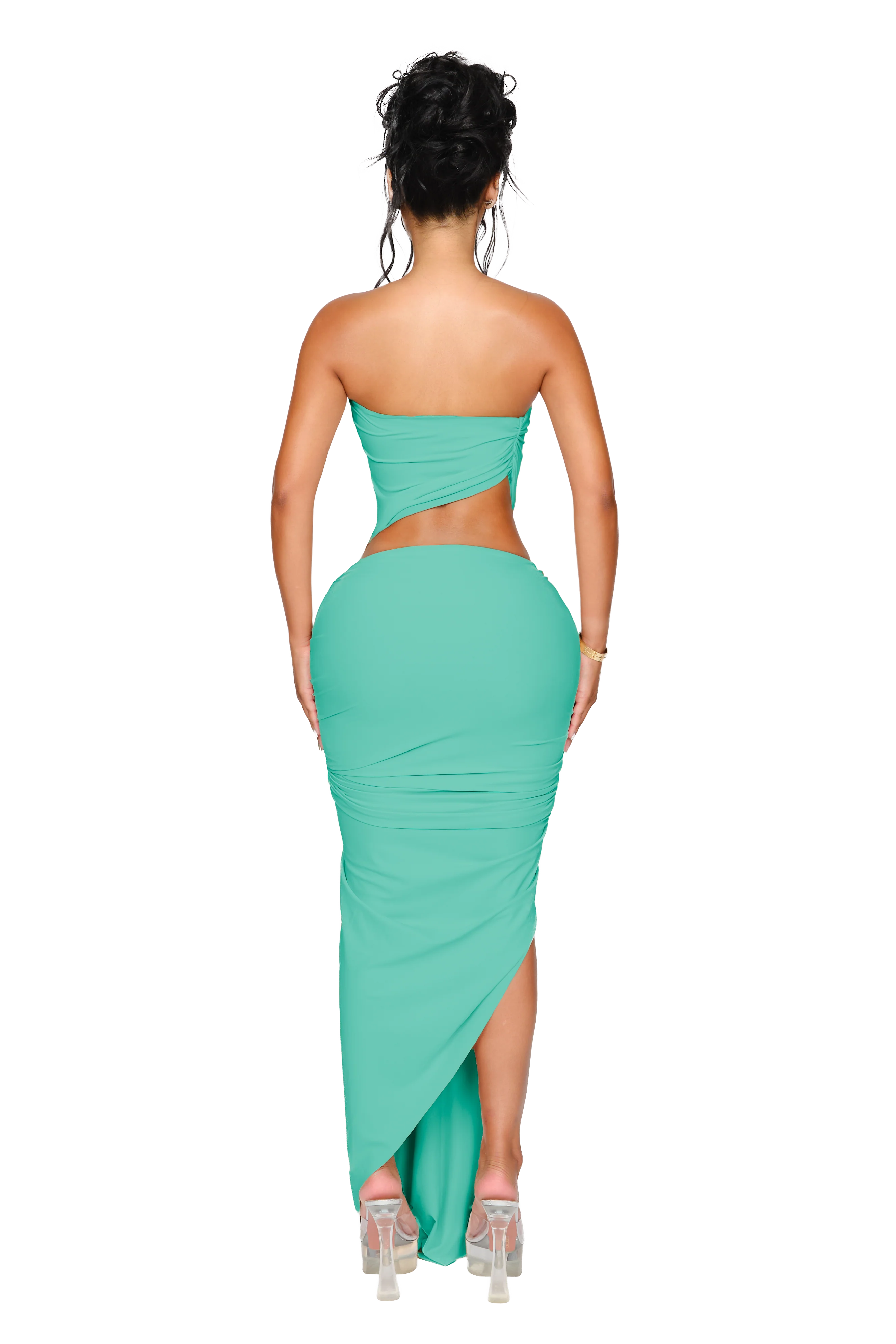 Kali Knot Dress - Cool Tide - Image 3