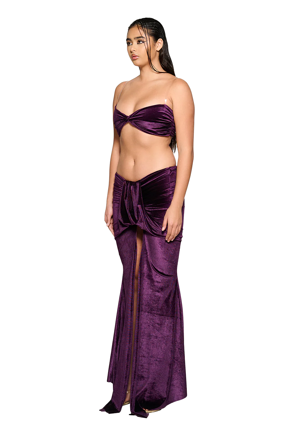 Kwai Skirt - Burnt Aubergine - Image 3