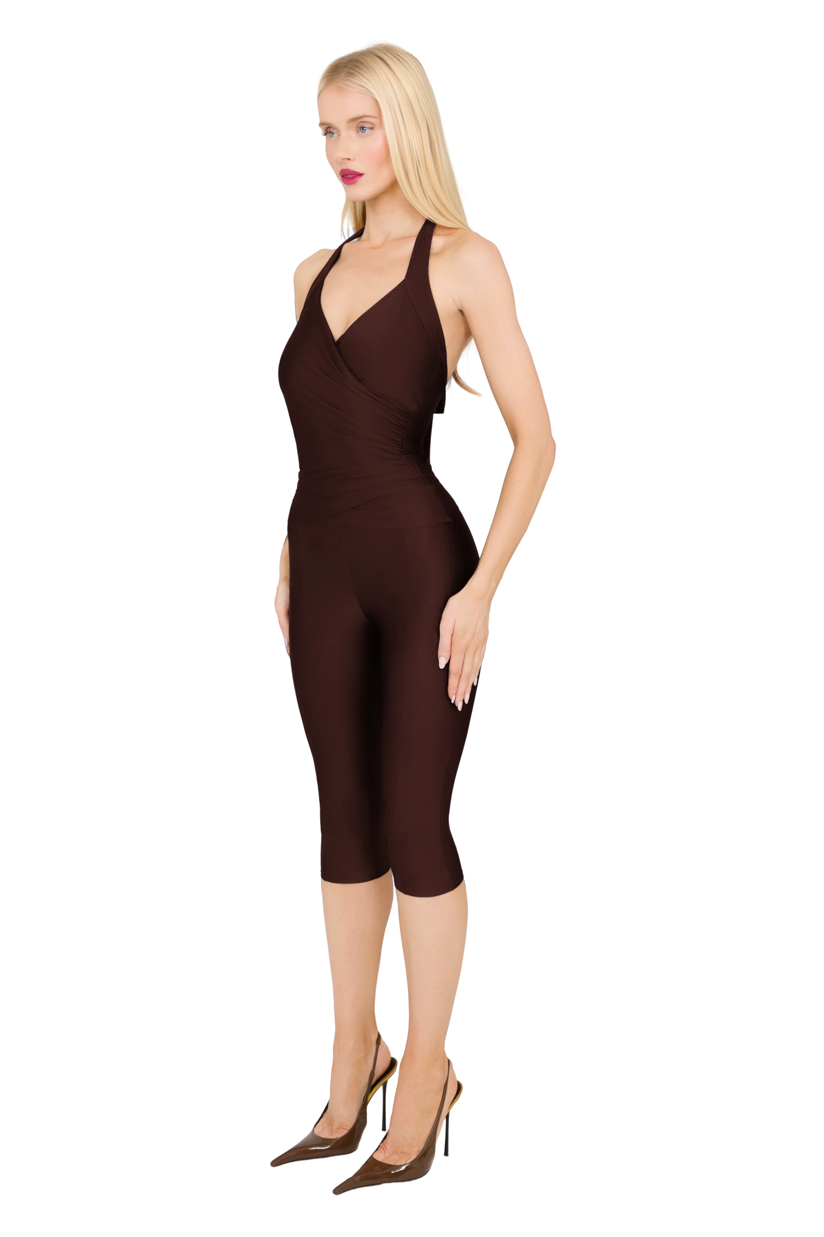 Lanai Halter Top - Chocolate - Image 2