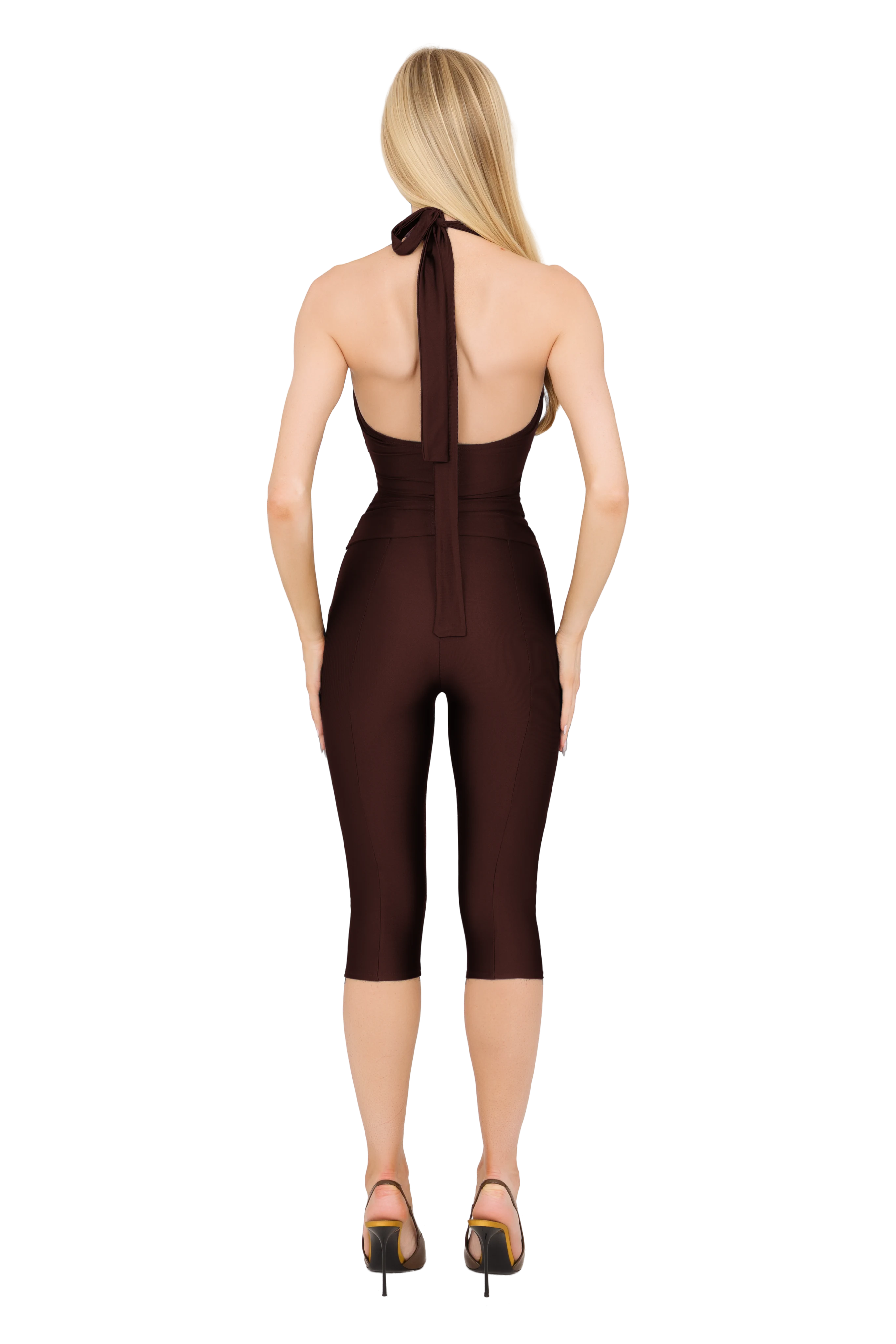 Lanai Halter Top - Chocolate - Image 3