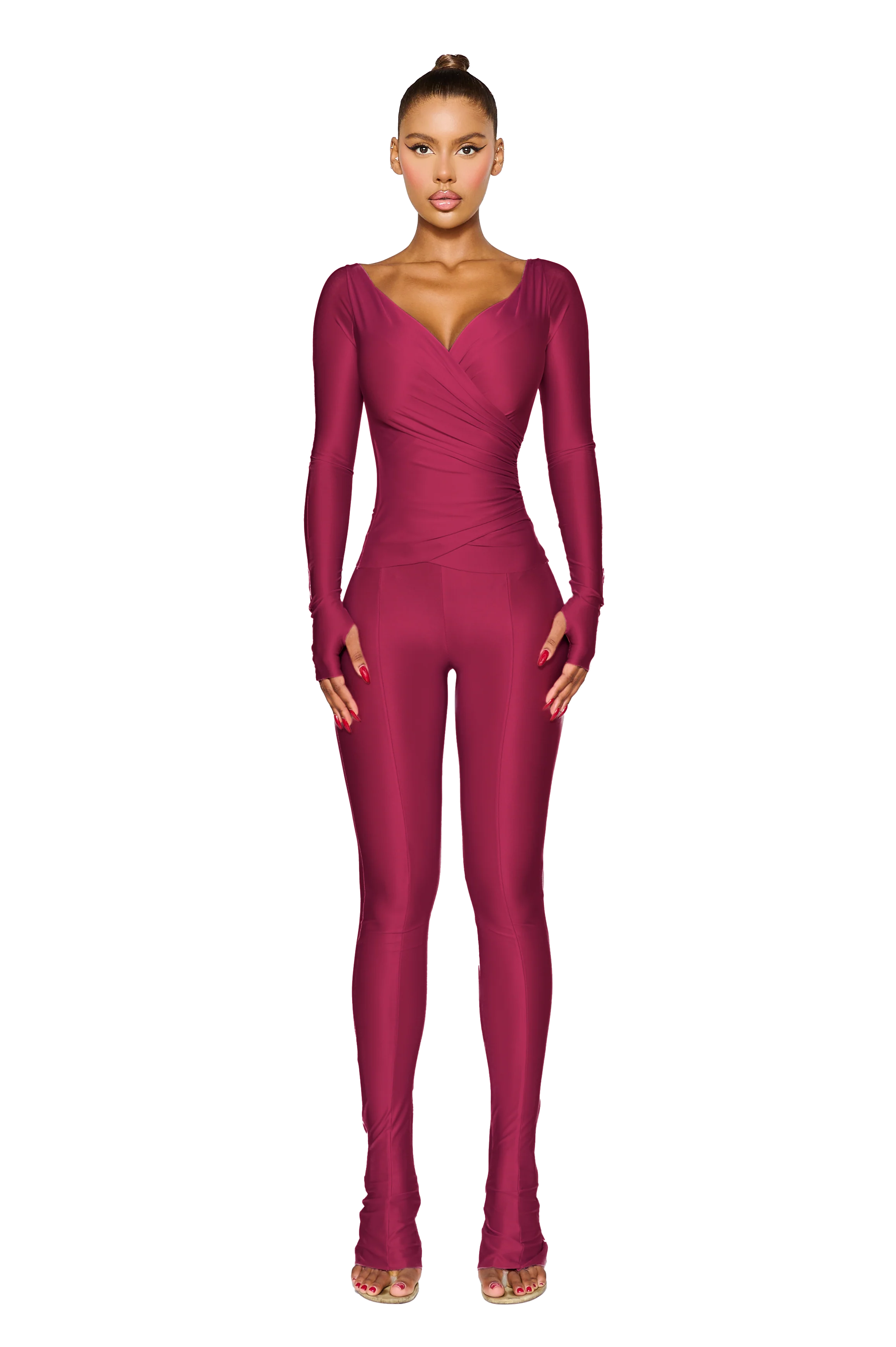 LANAI LEGGINGS - Red Wine