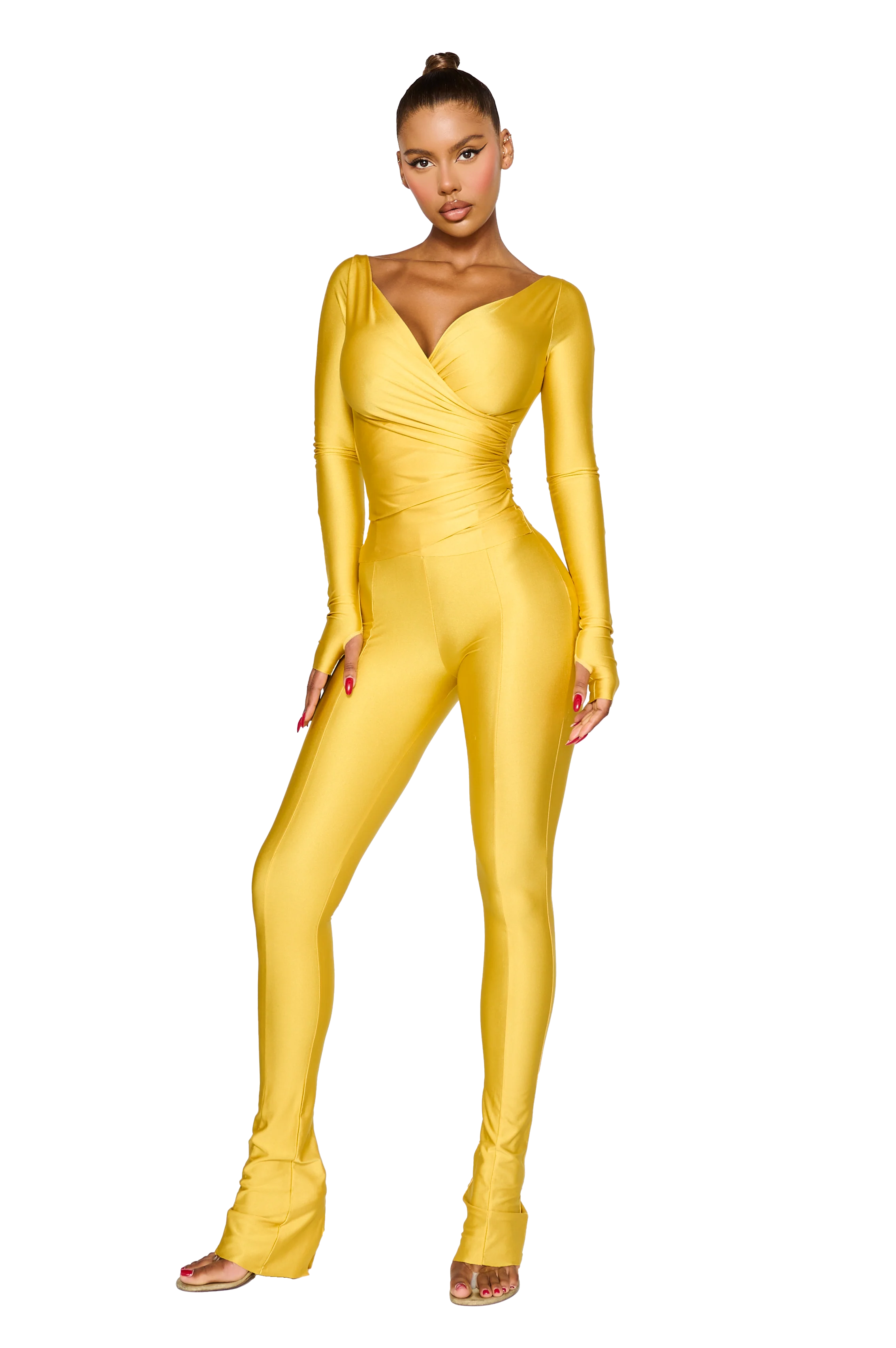 LANAI LONG-SLEEVED TOP - Egg Yolk - Image 4