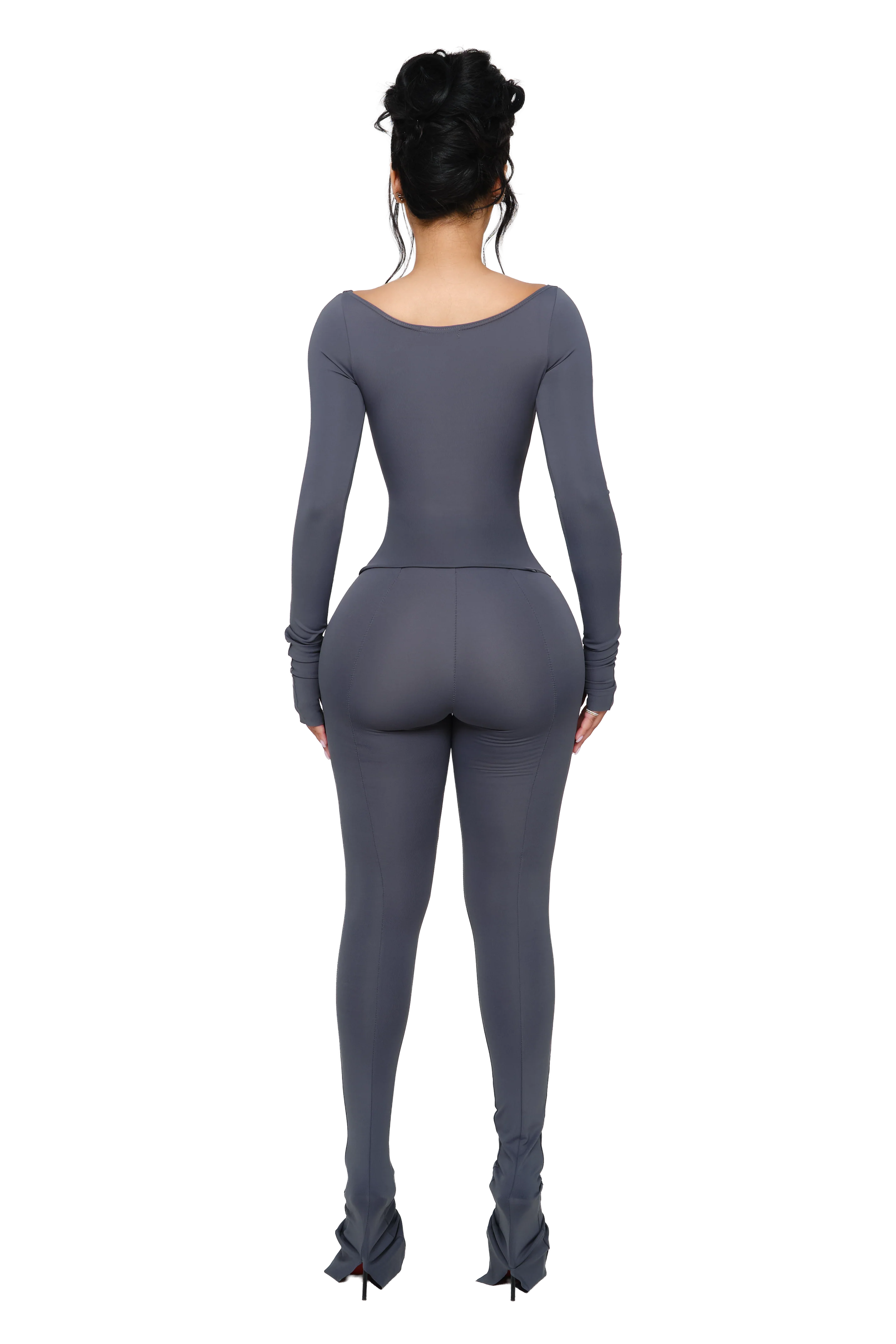 Lanai Long Sleeved Top - Grey Wire - Image 3