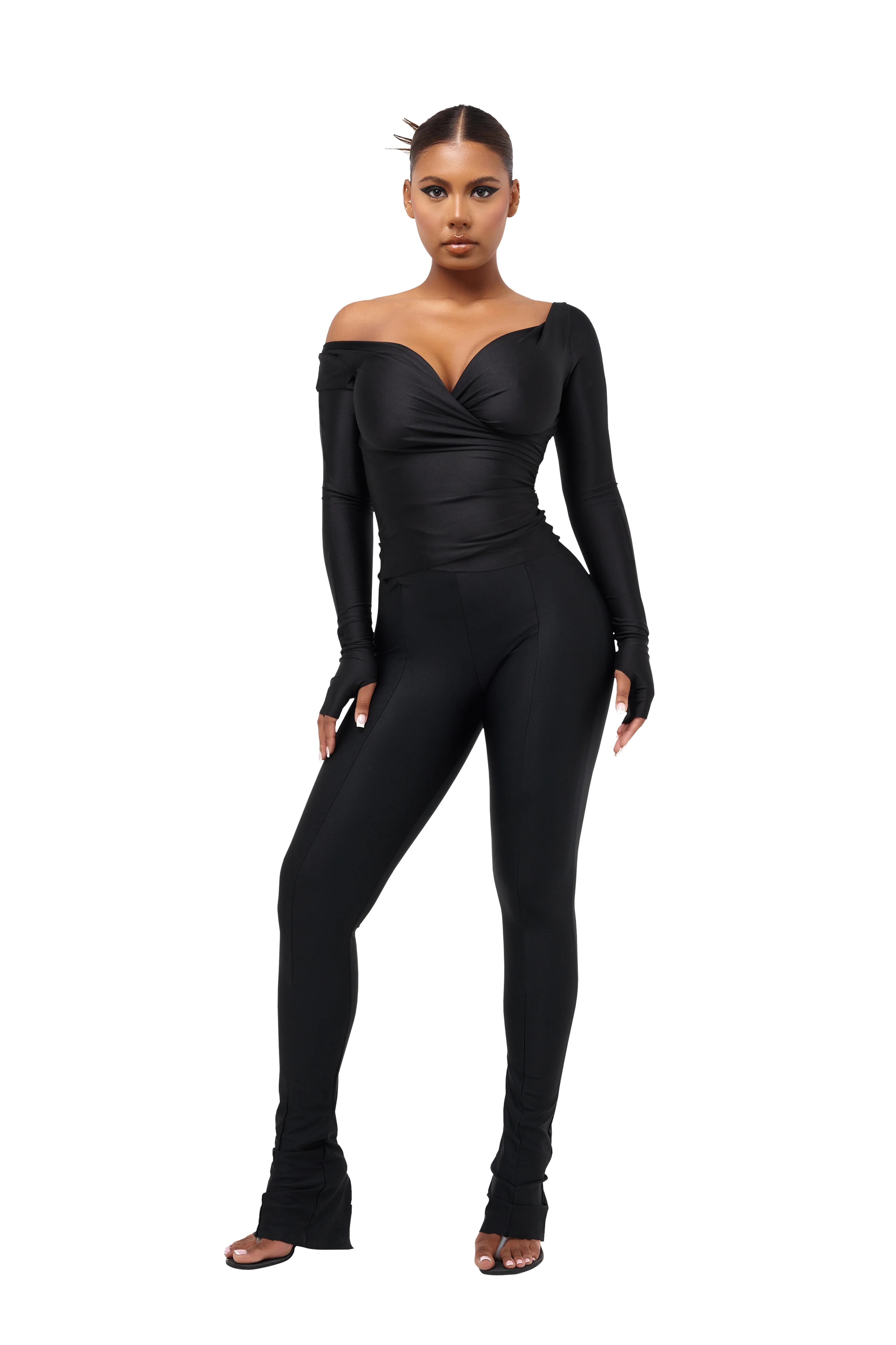 LANAI LONG-SLEEVED TOP - SQUID INK - Image 4