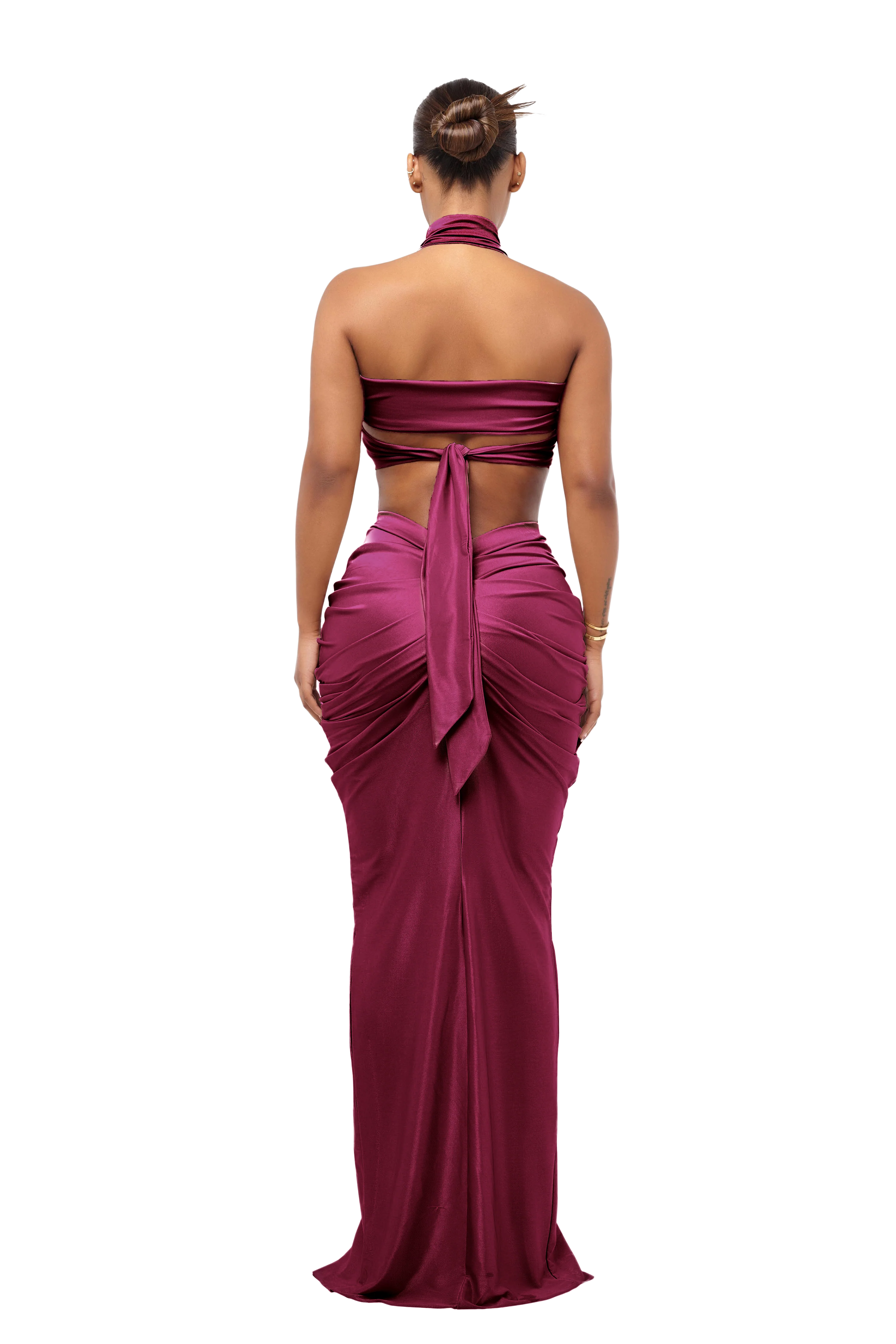 Laucala Skirt - Red Wine - Image 3