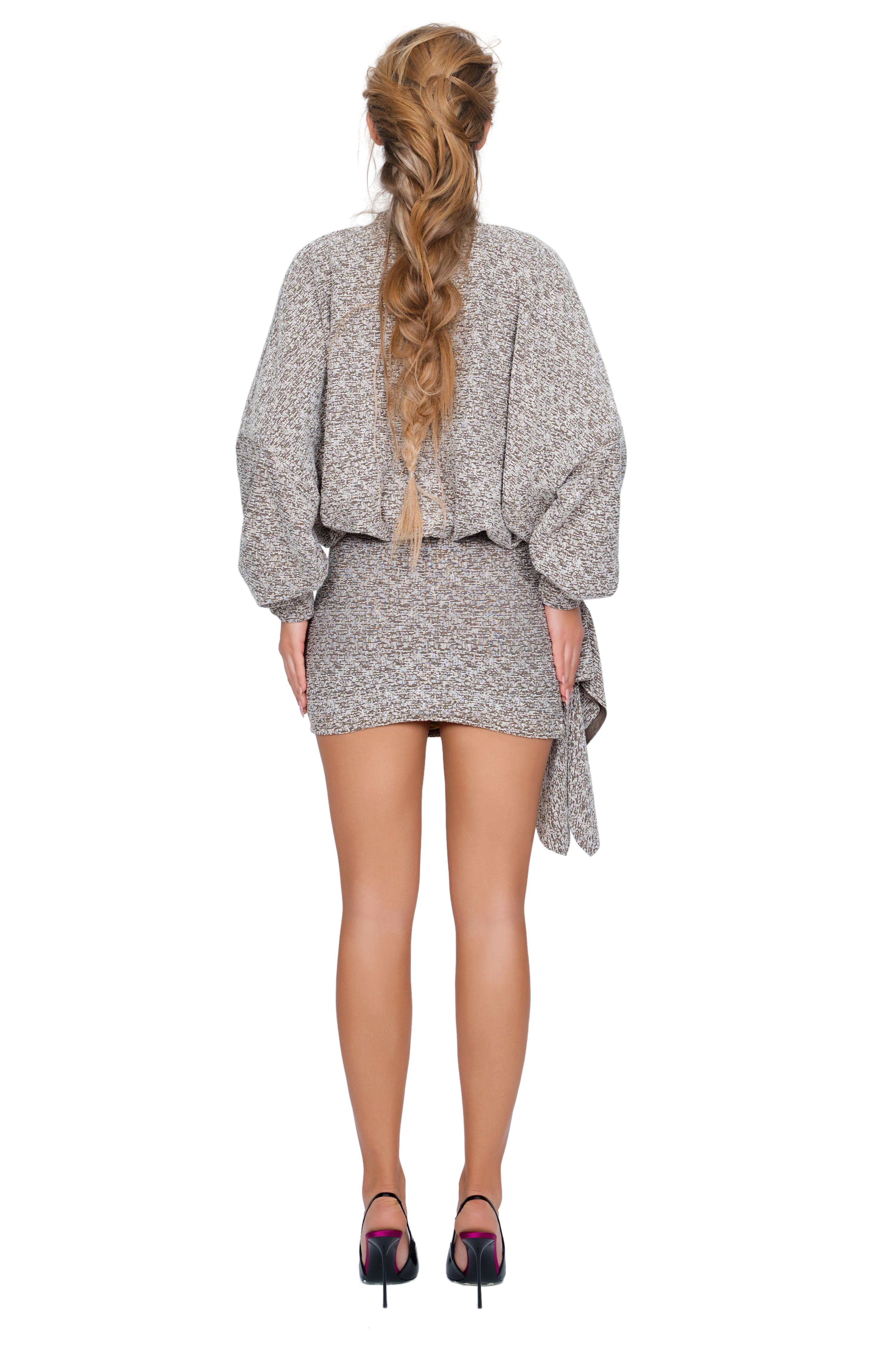 Merano Tweed Bomber - Granite Grain - Image 3