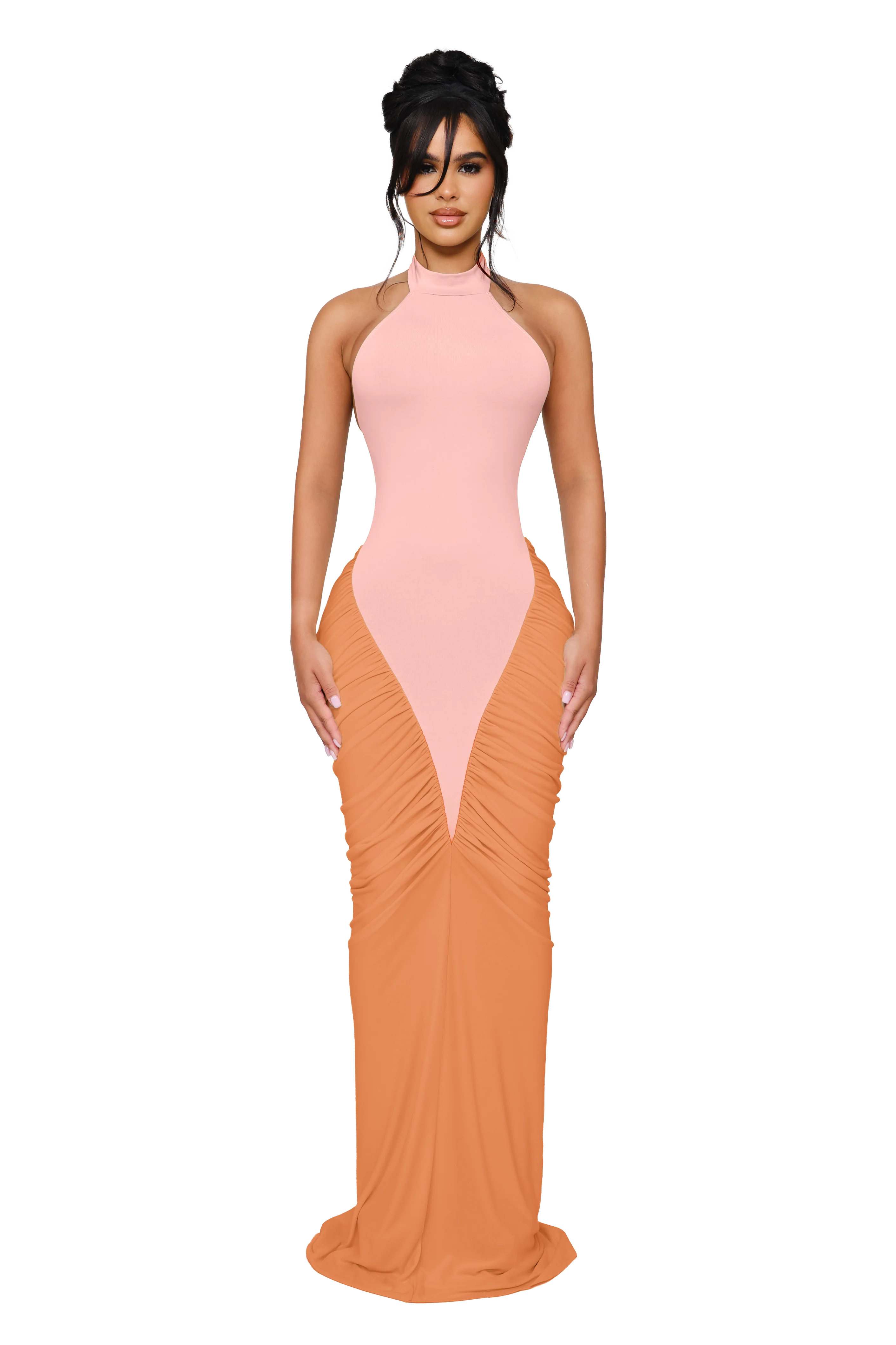 Ora Maxi Dress - Papaya Skin
