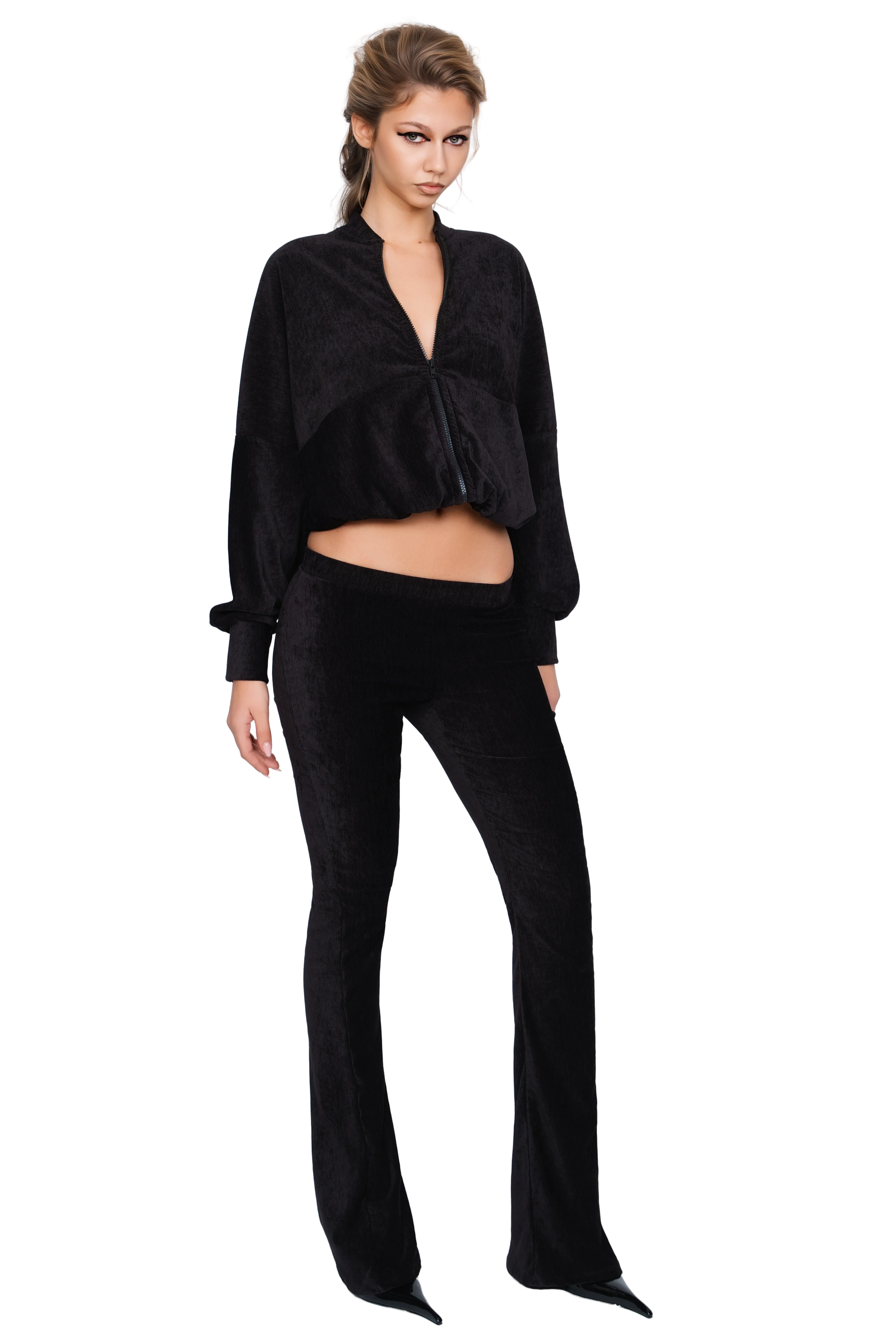 Palla Bianca Bomber Jacket - Obsidian Plush - Image 5