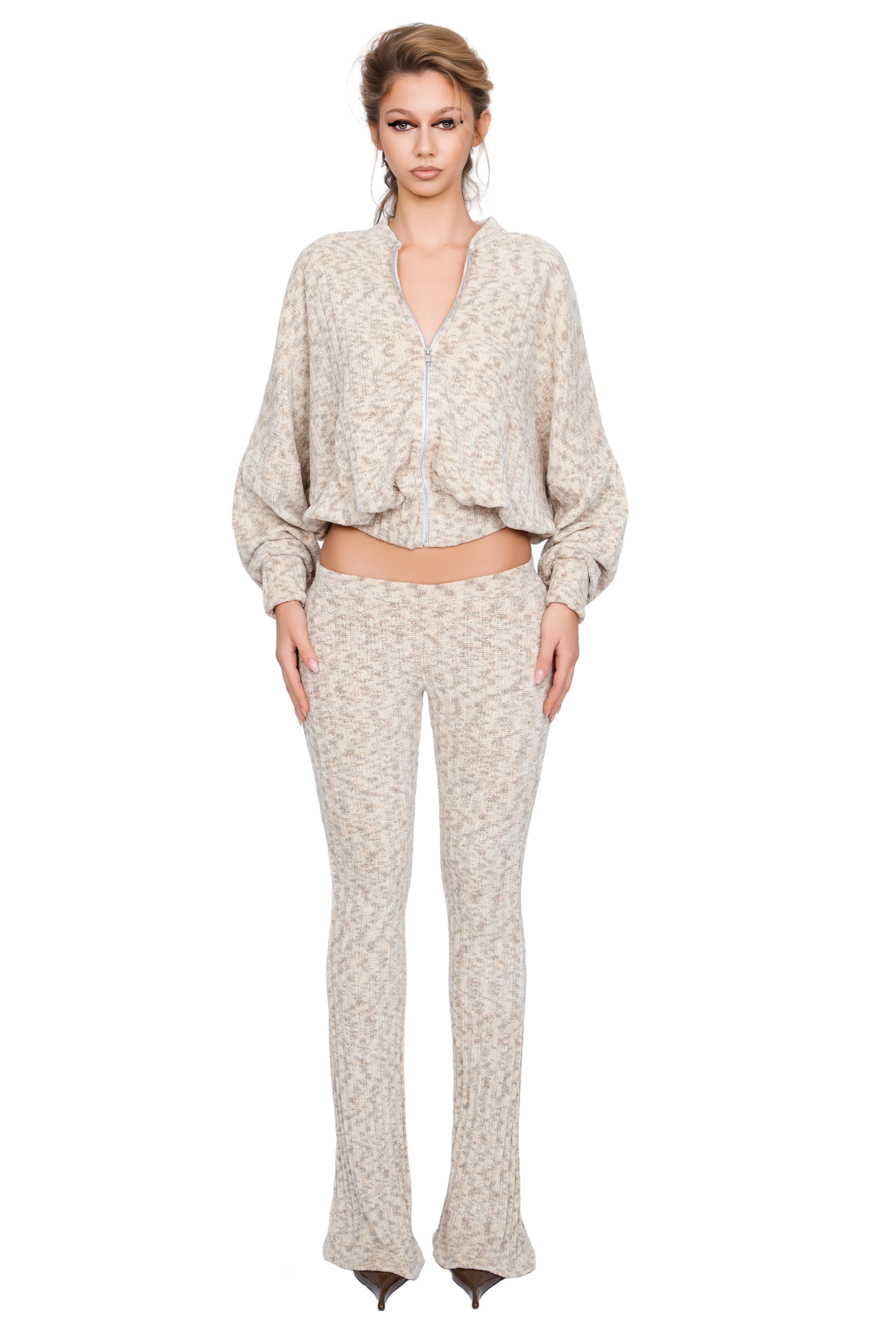 Palla Bianca Bomber Jacket - Sandstone Marl