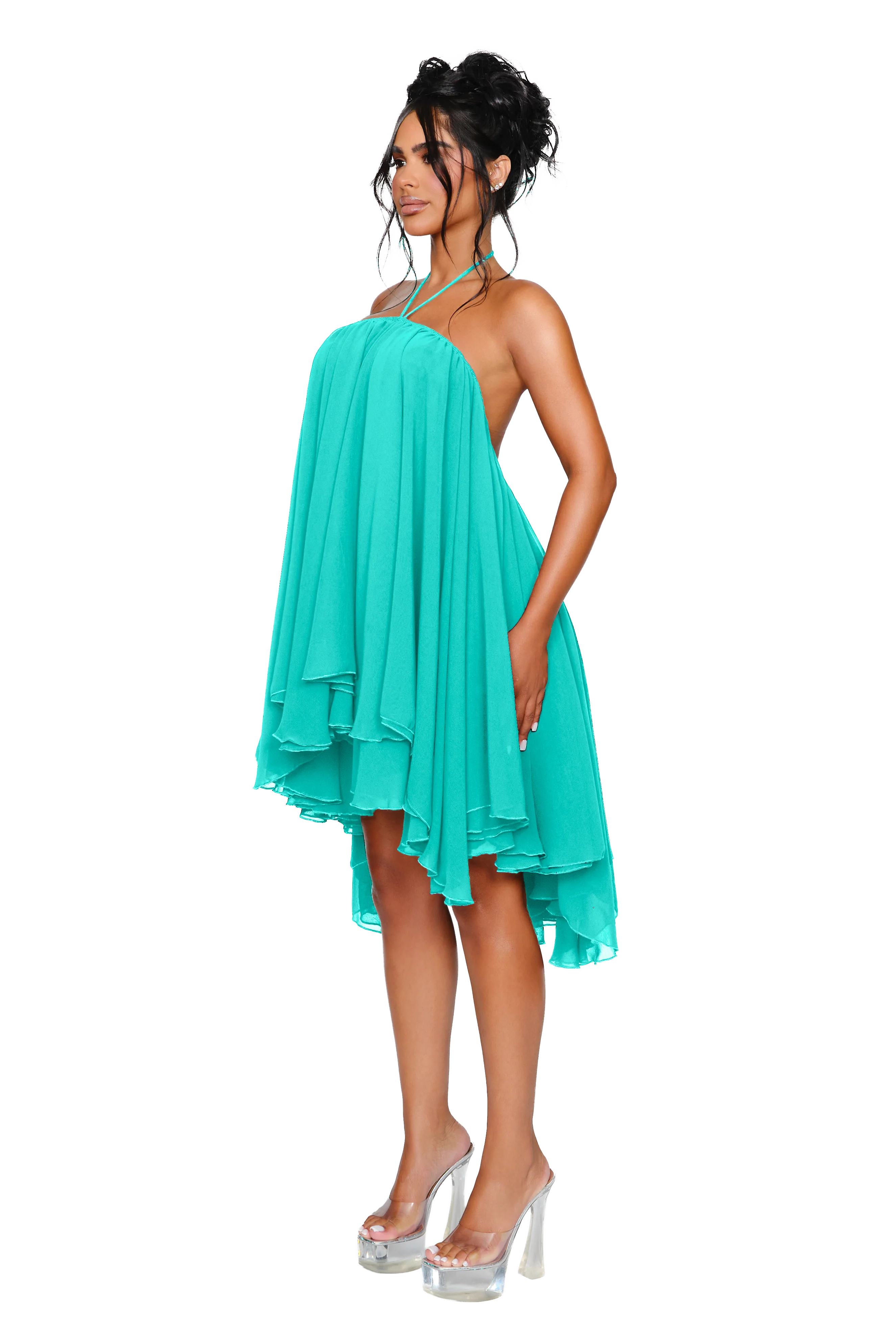 Thar Dress - Aqua Blue - Image 2