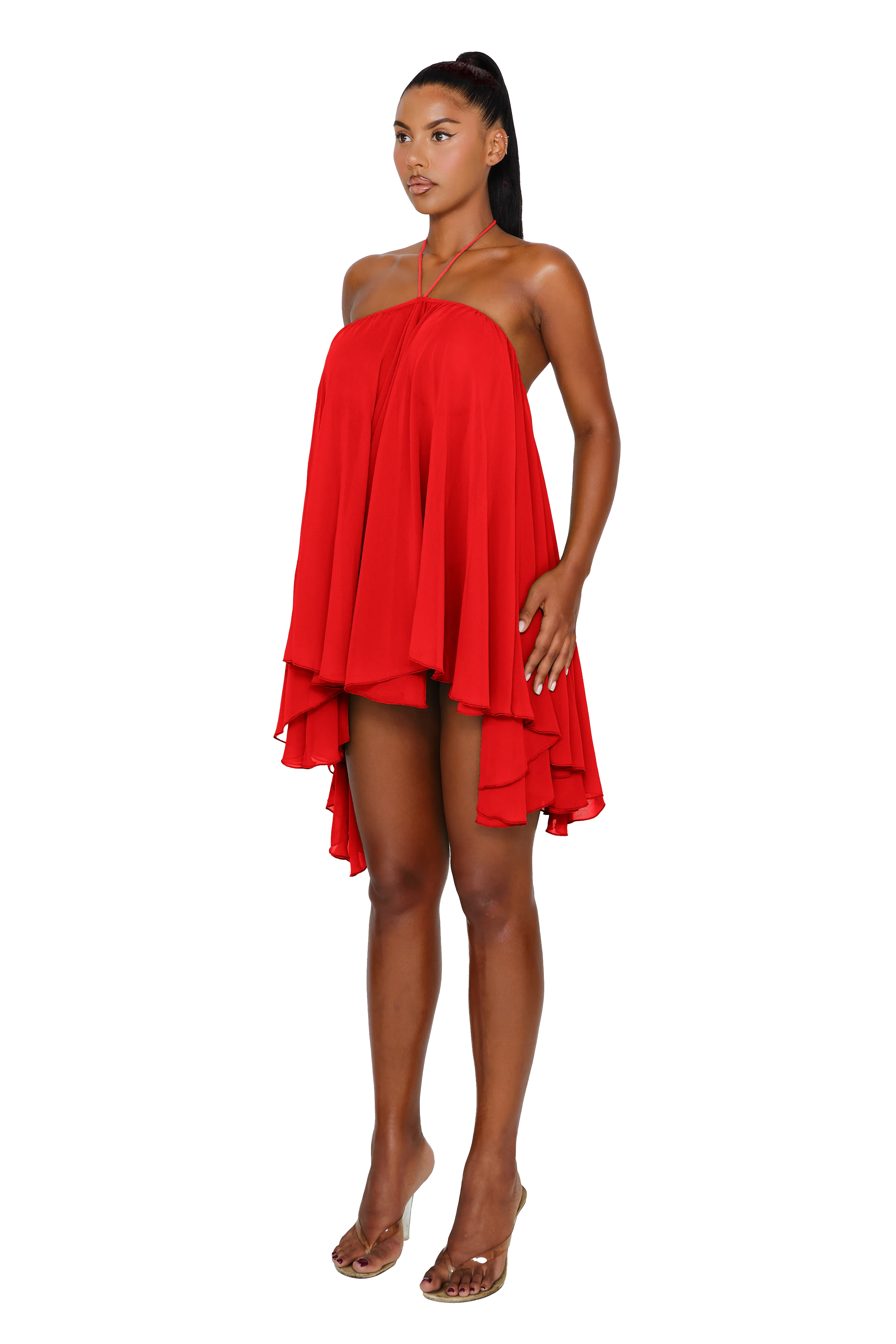 Thar Dress - Fire Lily Red - Image 2