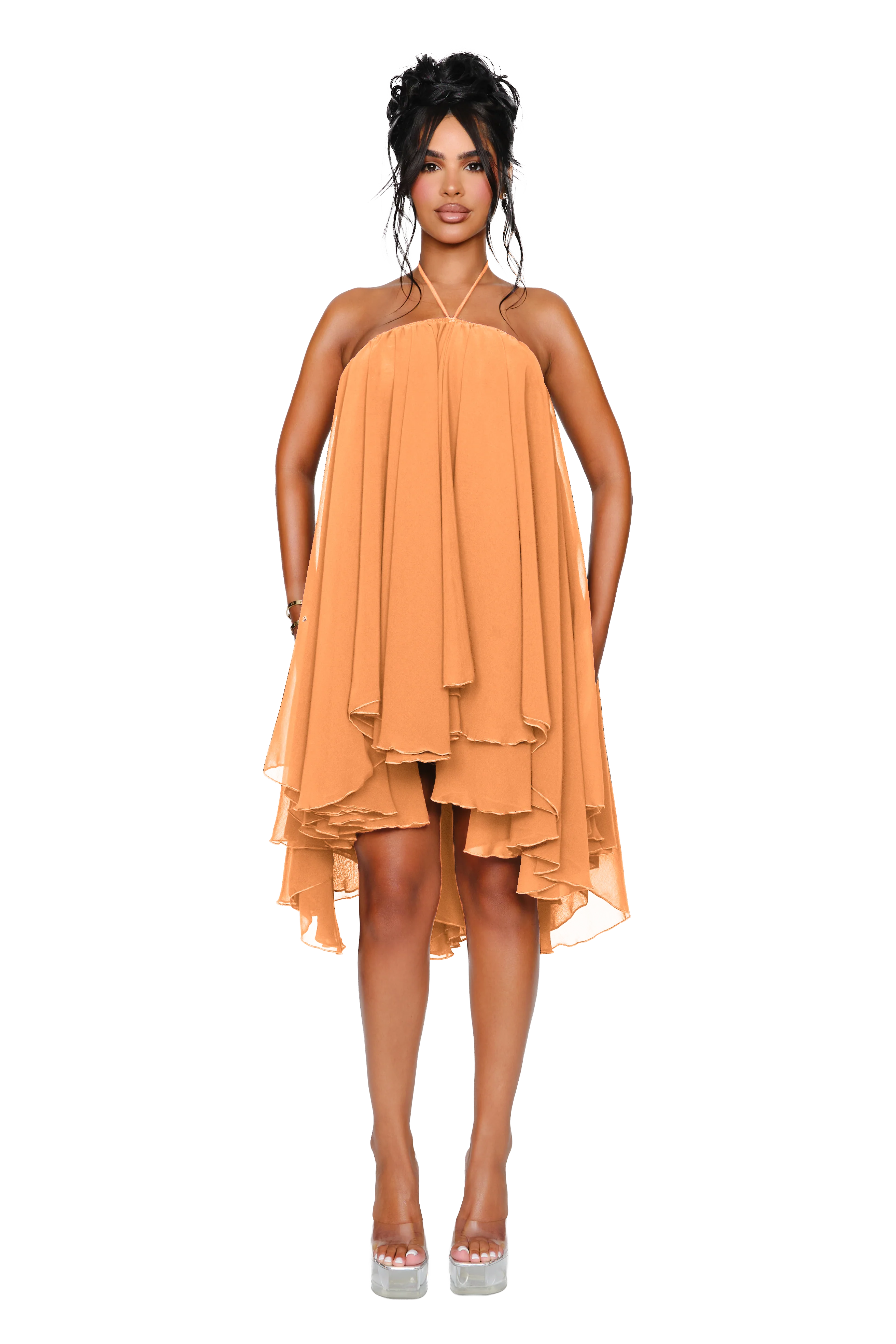 Thar Dress - Warm Papaya