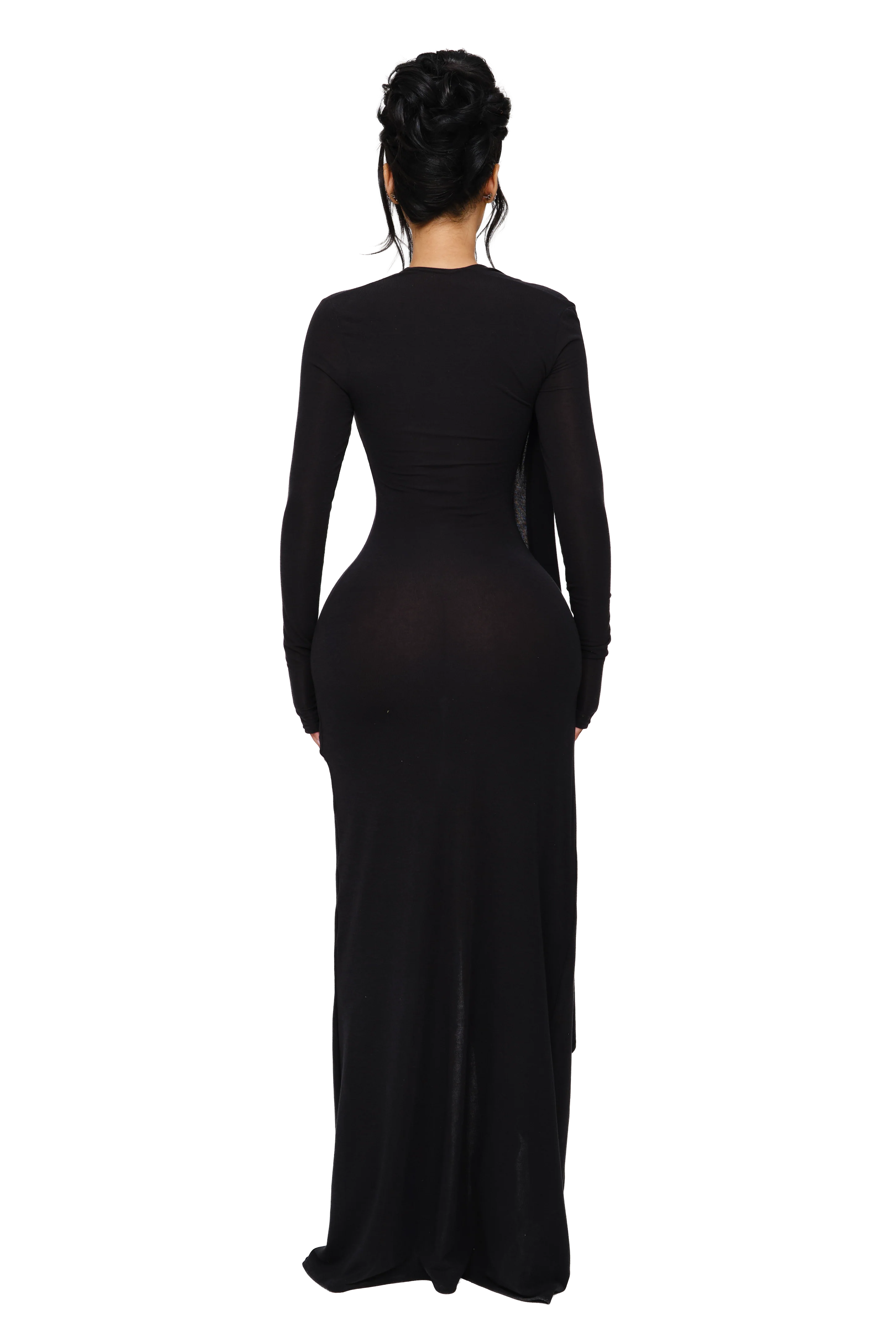 Zyne Knit Dress - Blackout - Image 2